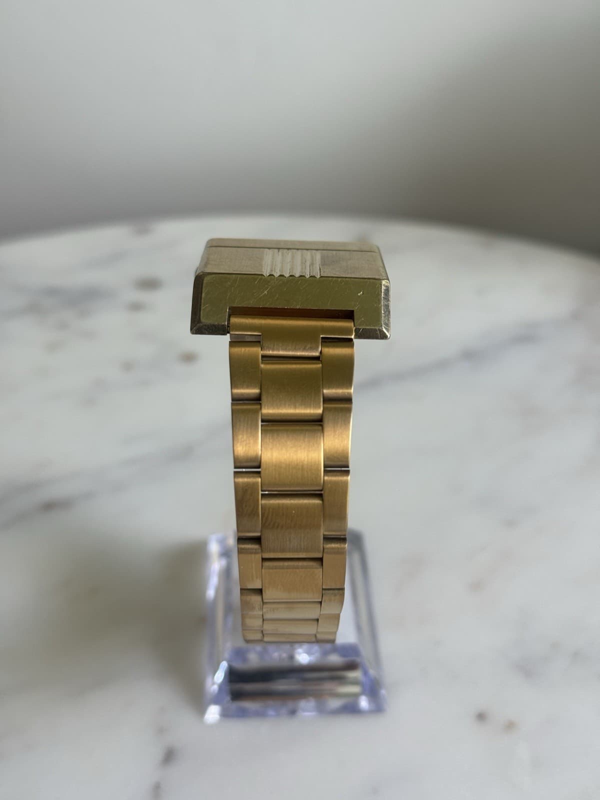1976 Bulova Computron LED Digital Driver’s Watch Gold Tone N6 Working 30x36mm - Thumbnail 3