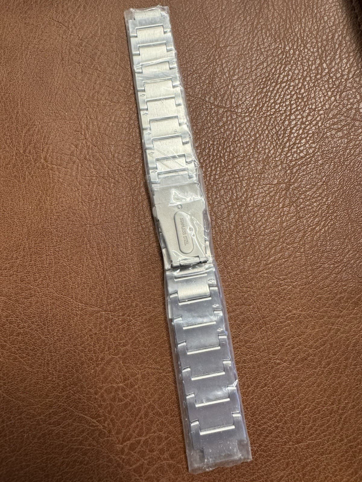 Bulova NOS Two-Tone Stainless Steel Watch Bracelet Band 20mmX8in Branded - Thumbnail 5