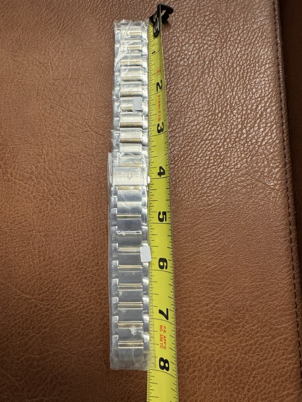 Bulova NOS Two-Tone Stainless Steel Watch Bracelet Band 20mmX8in Branded - Thumbnail 4