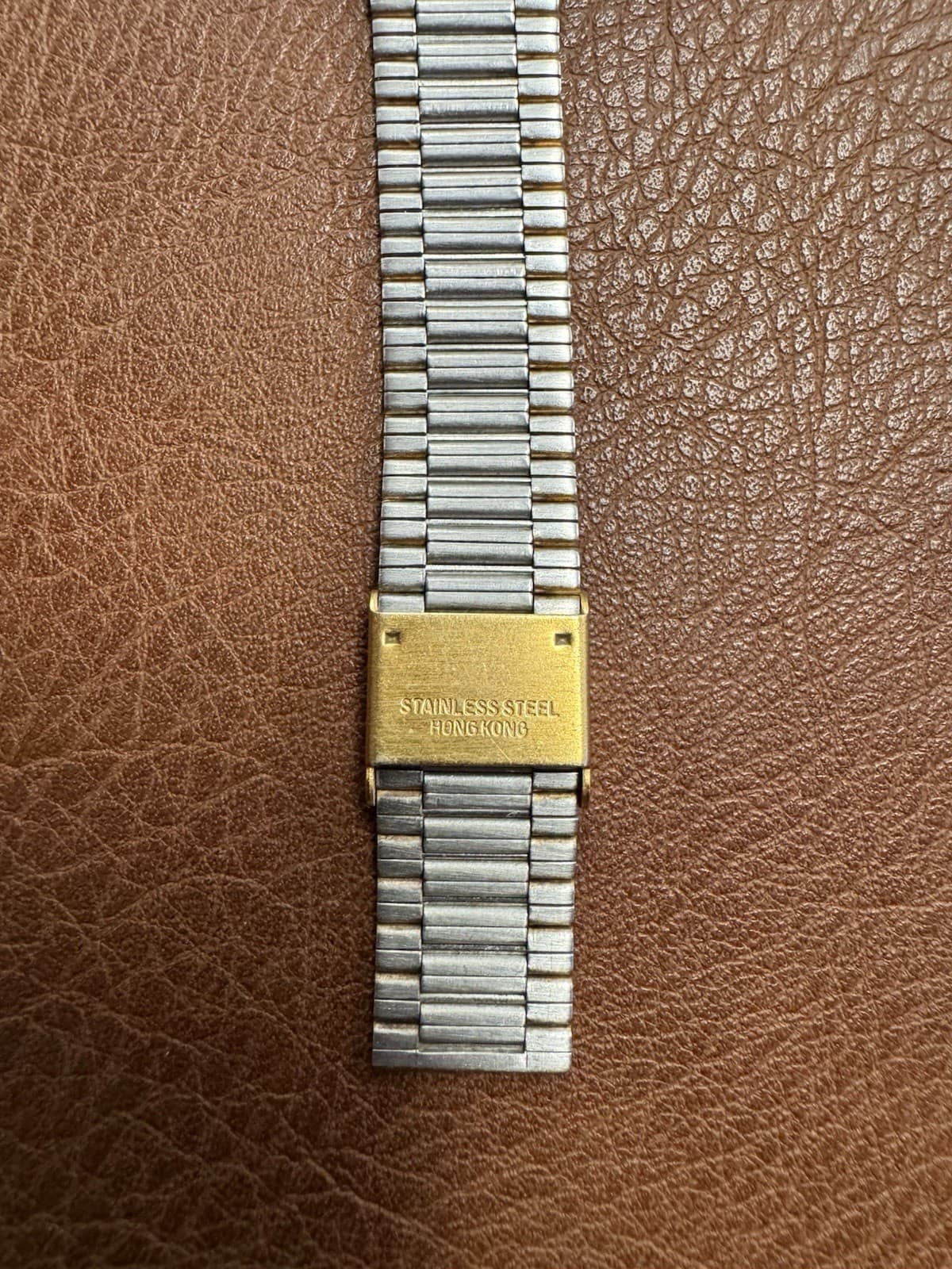 Vintage HELBROS Gold Tone Quartz Watch Day Date Dodecagonal Bezel 35.5mm - Thumbnail 5