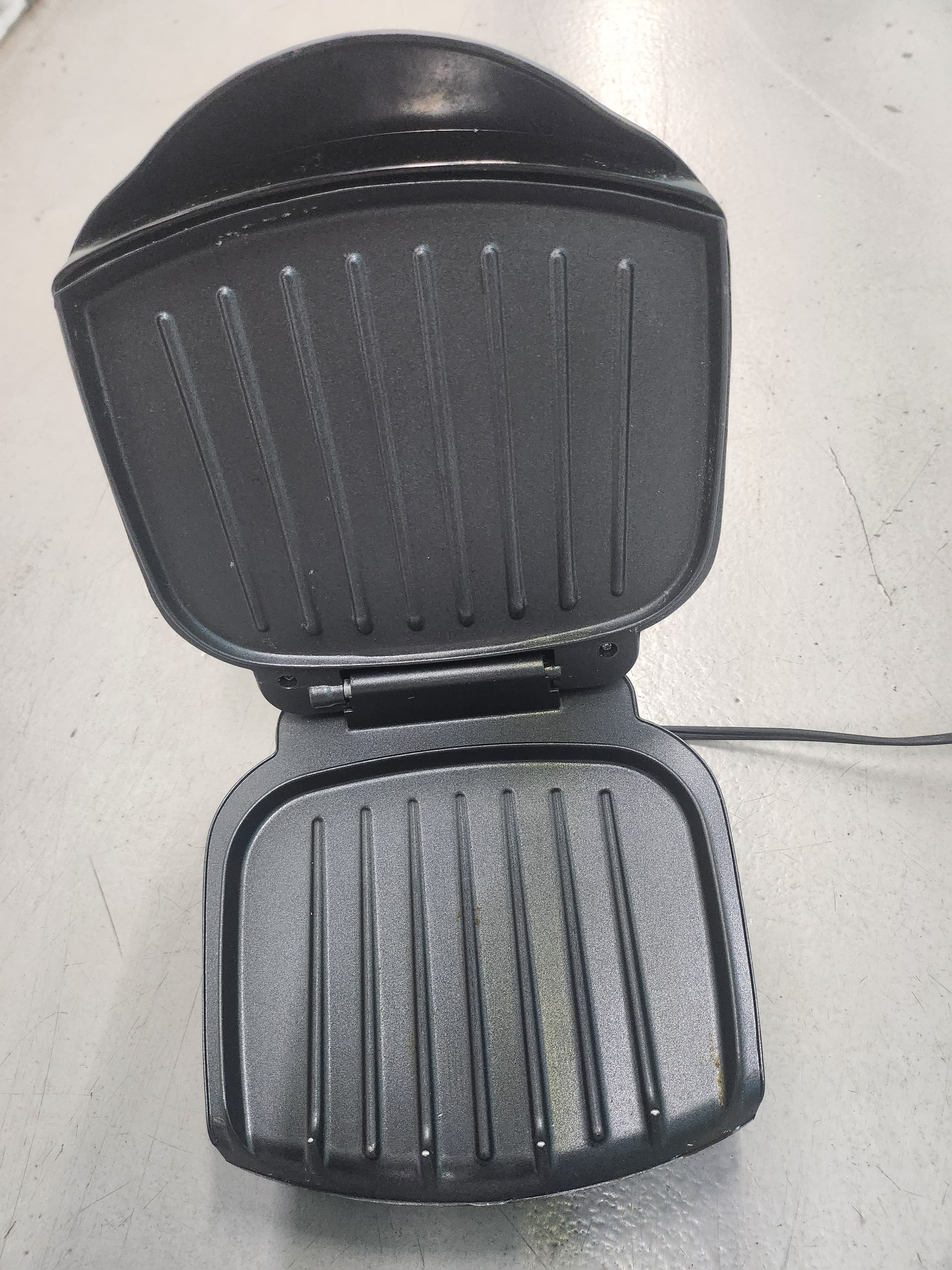 George Foreman Electric Grill Compact Black 6x8 - Thumbnail 2