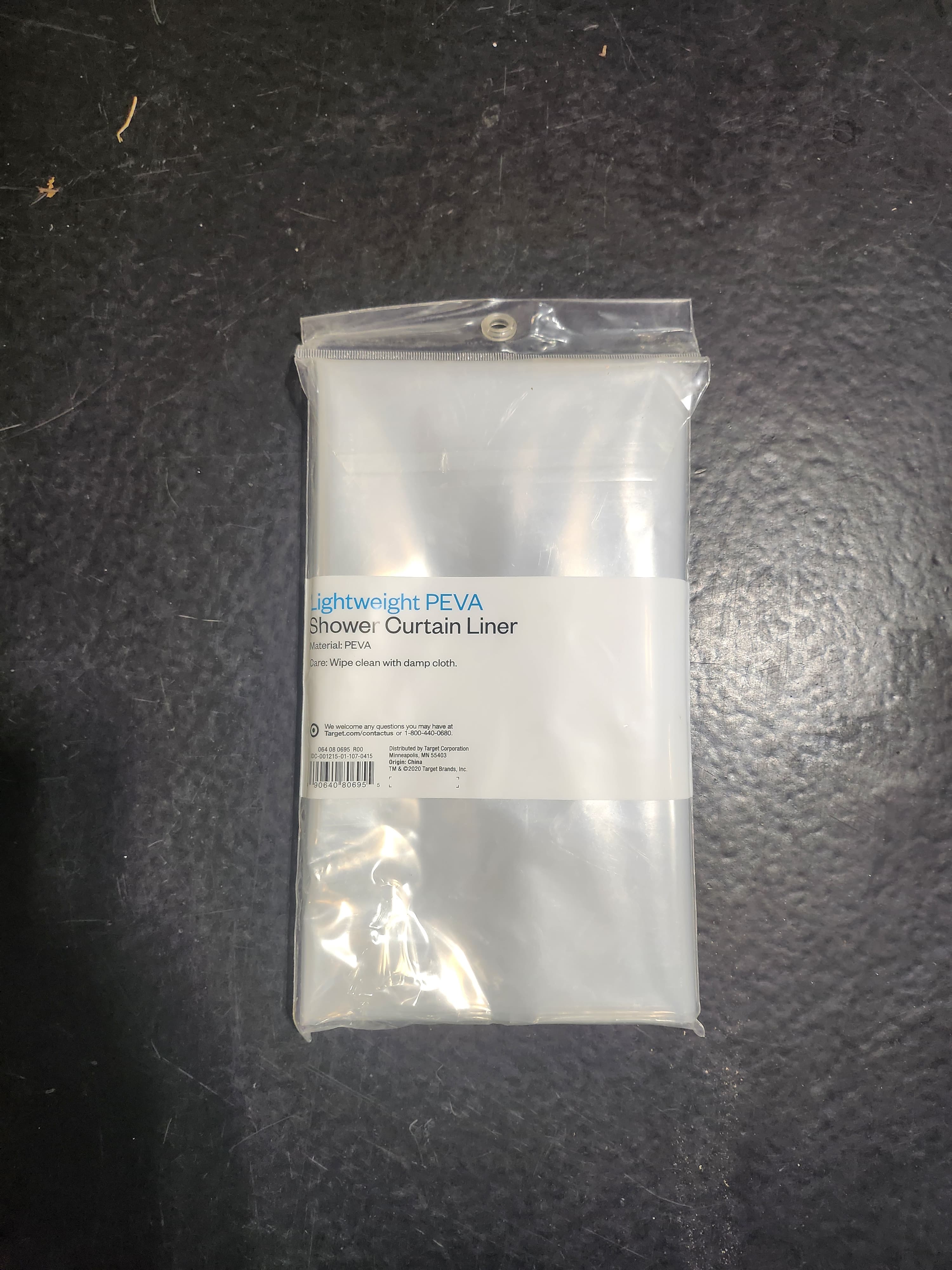 PEVA Light Weight Shower Liner Clear - Room Essentials™ w/complimentary shower curtain rings - Thumbnail 10