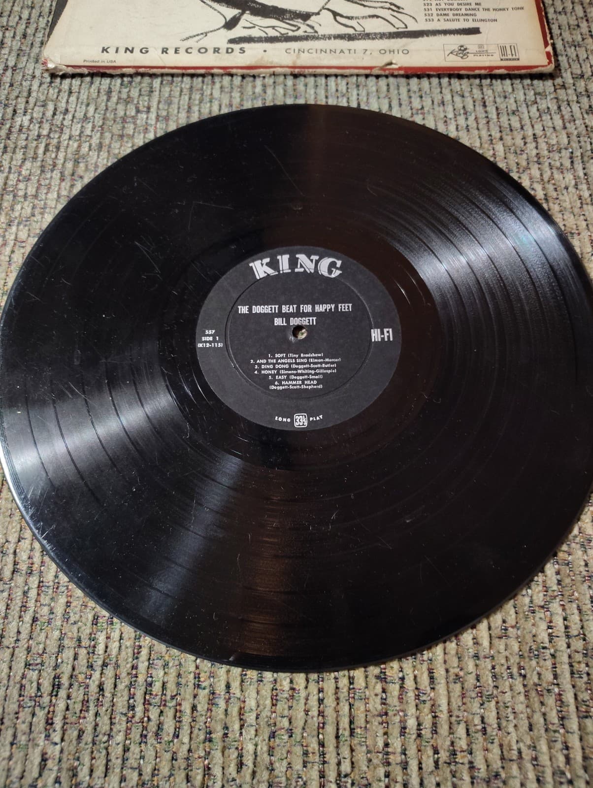 Bill Doggett The Doggett Beat For Dancing Feet Vinyl Record 1958 G/EX Rare - Thumbnail 4
