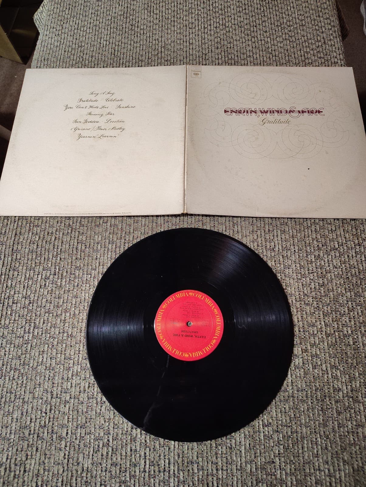 Earth, Wind & Fire - Gratitude Double Live Vinyl LP - 1975 - Columbia PG 33694