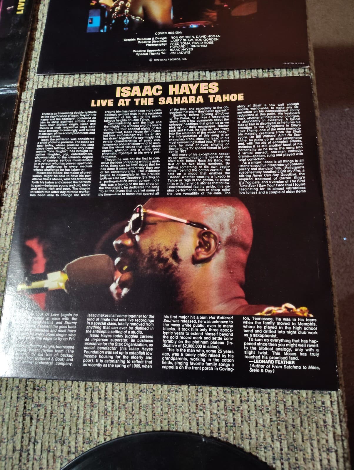 Isaac Hayes – Live At The Sahara Tahoe - 1973 - Enterprise ENS-2-5005 2xLP VG+ - Thumbnail 11