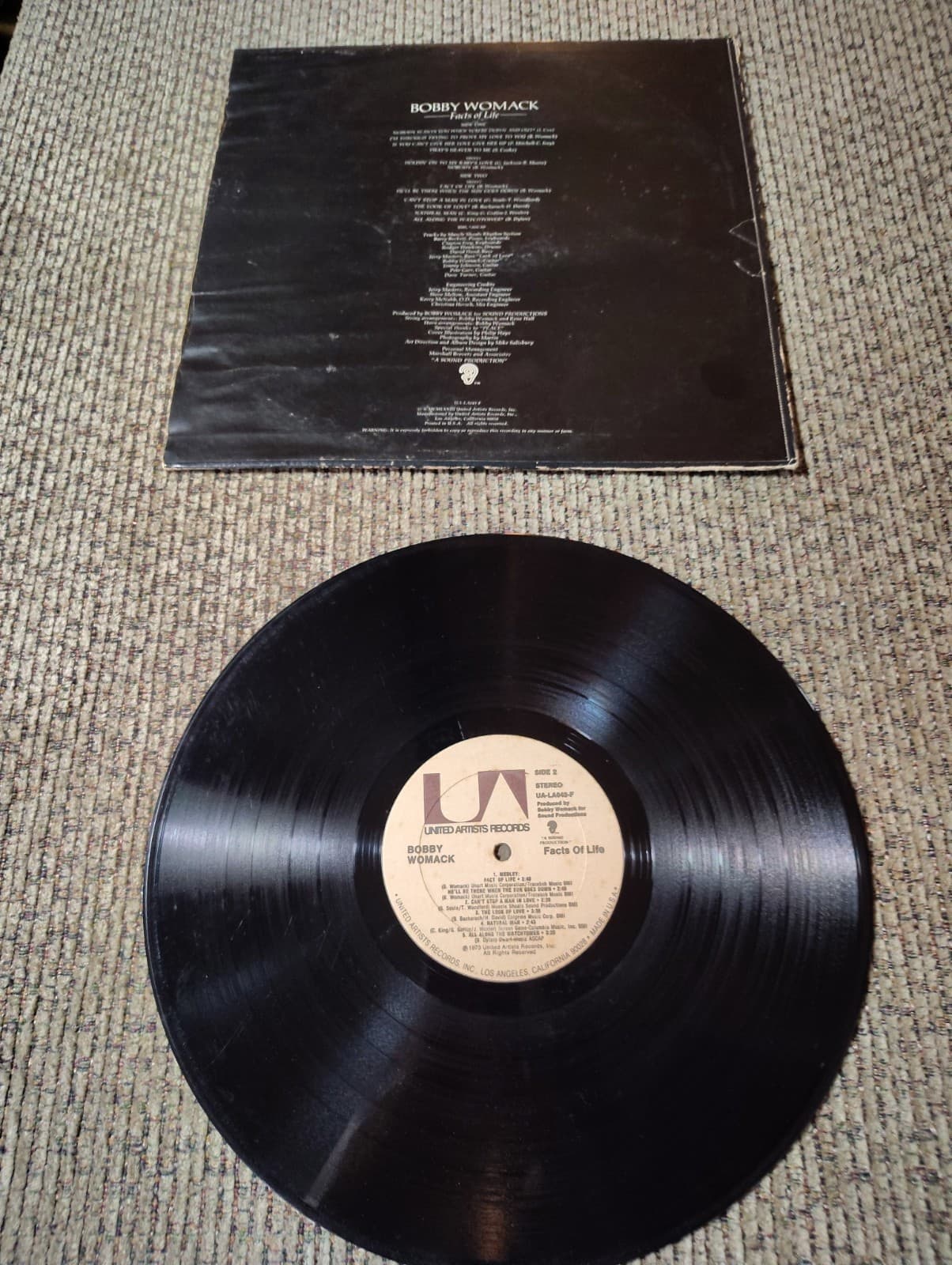 Bobby Womack Facts of Life LP United Artists VINYL - Thumbnail 4