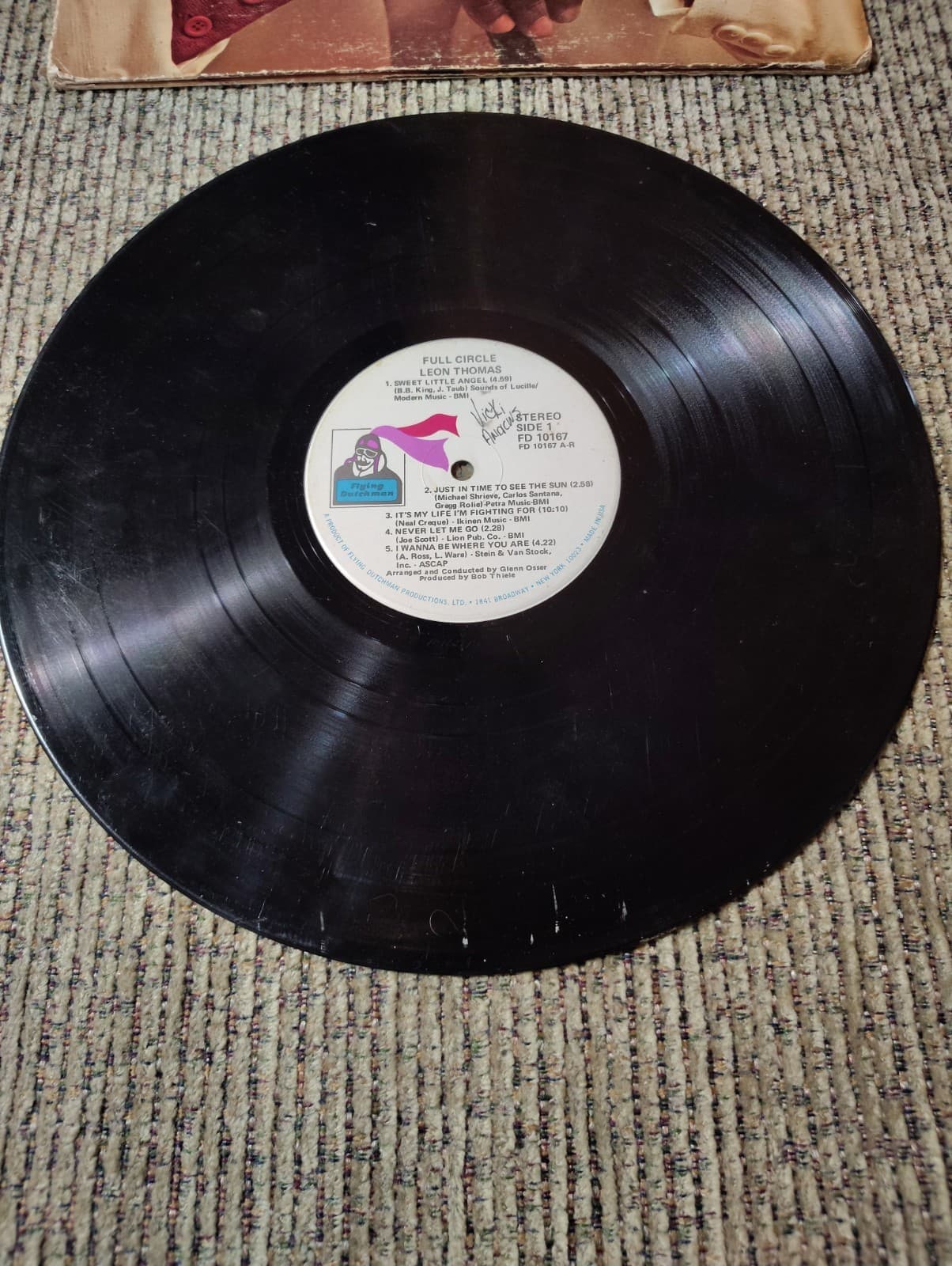 LEON THOMAS: FULL CIRCLE, JAZZ, VINYL LP, FLYING DUTCHMAN FD 10167, Promo - Thumbnail 3