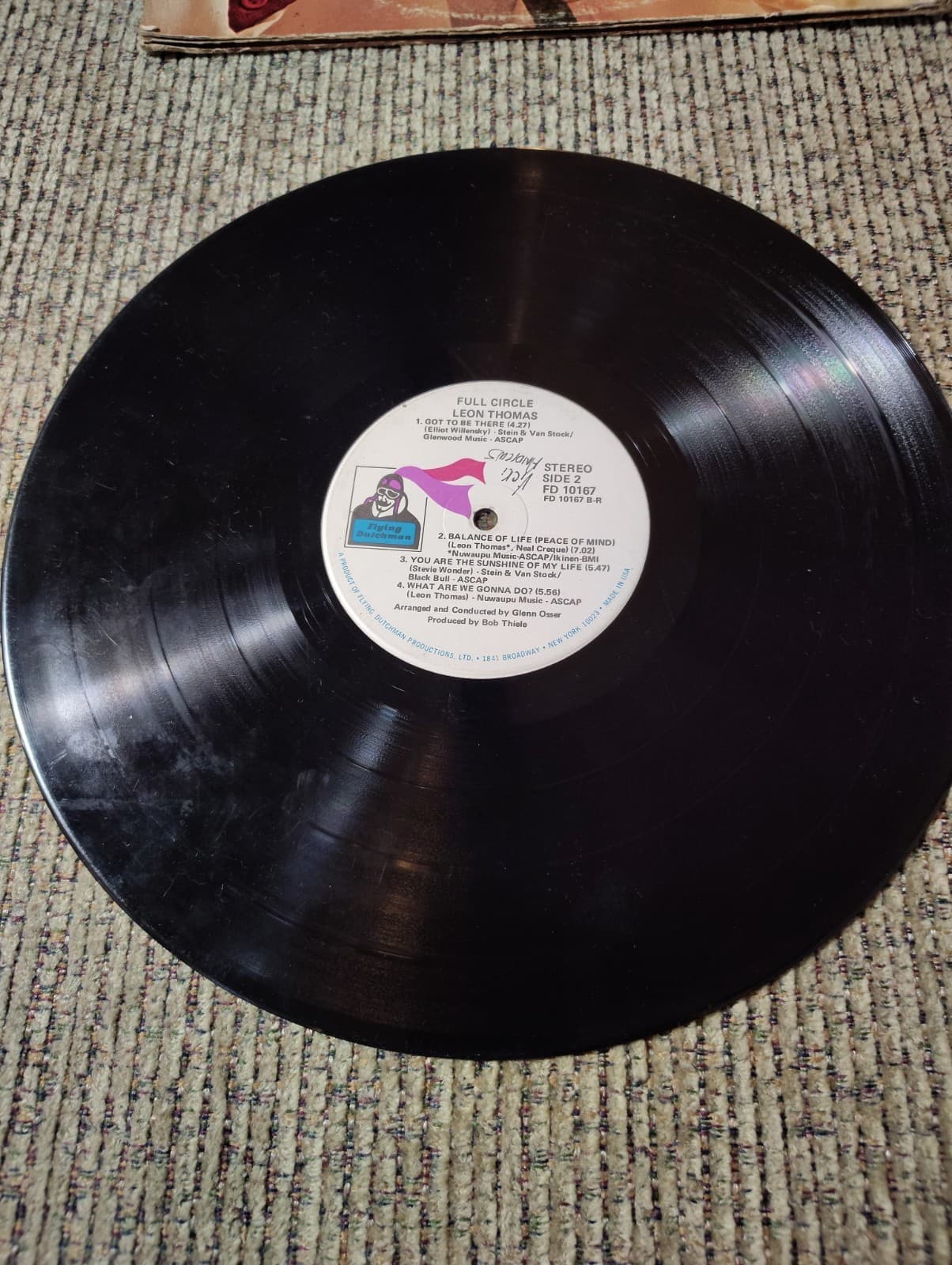 LEON THOMAS: FULL CIRCLE, JAZZ, VINYL LP, FLYING DUTCHMAN FD 10167, Promo - Thumbnail 9