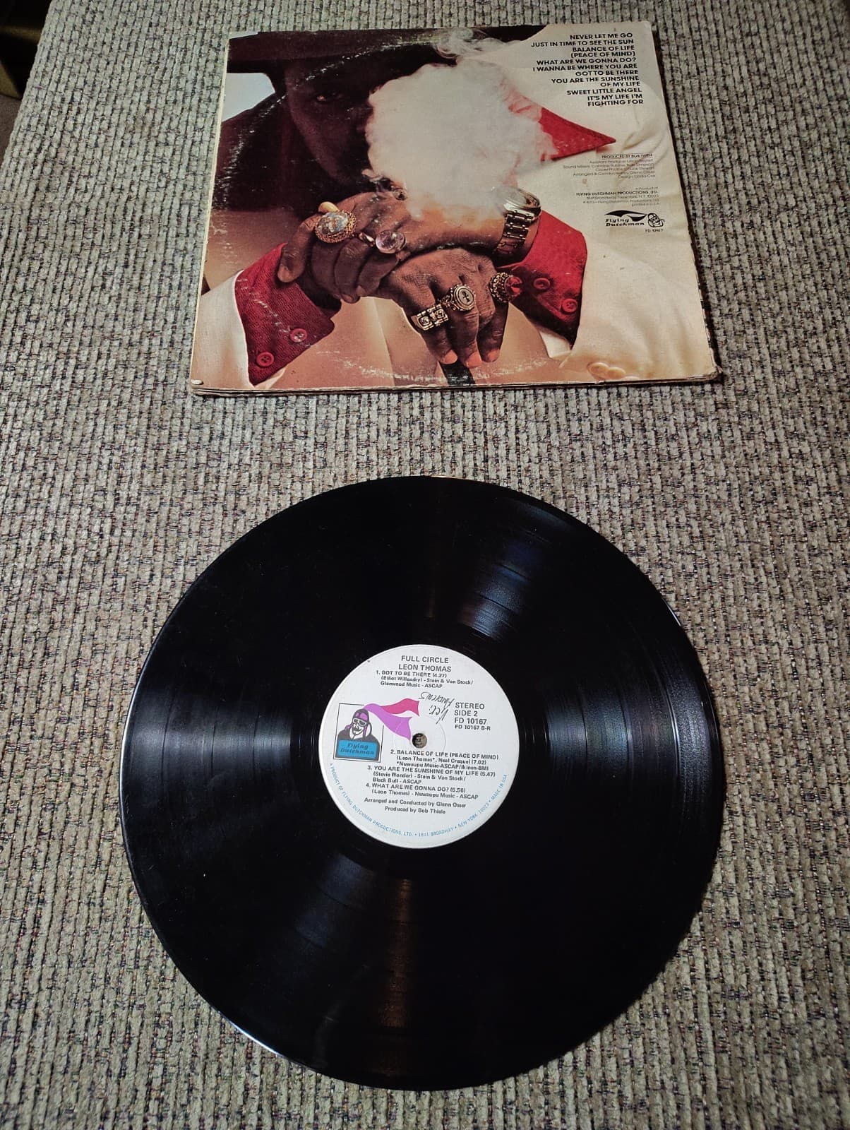 LEON THOMAS: FULL CIRCLE, JAZZ, VINYL LP, FLYING DUTCHMAN FD 10167, Promo - Thumbnail 7