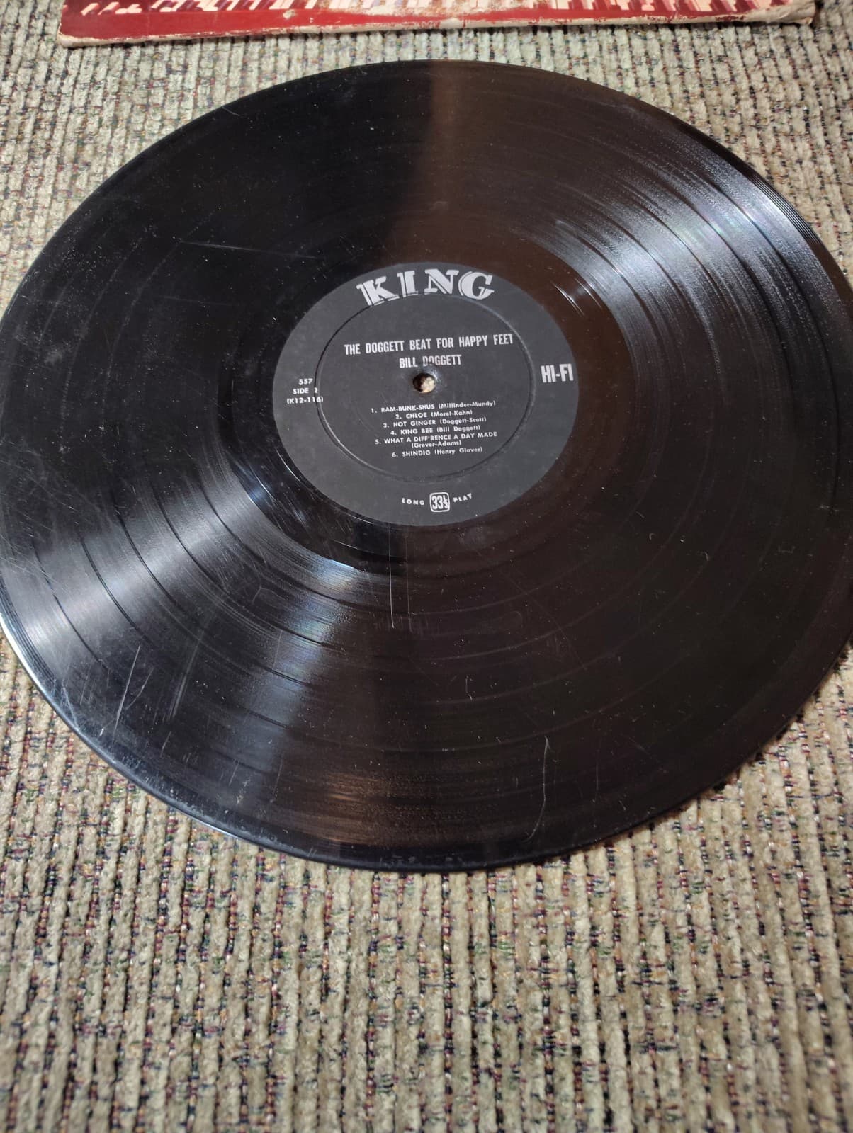 Bill Doggett The Doggett Beat For Dancing Feet Vinyl Record 1958 G/EX Rare - Thumbnail 2
