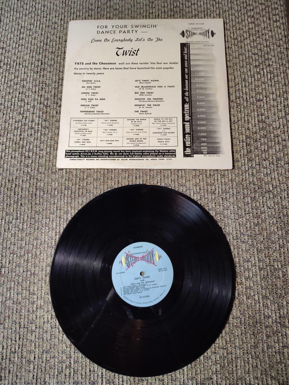 TWIST HITS TO KEEP YOU TWISTIN' ROUND THE CLOCK 33 RPM. LP. SF-15100 - Thumbnail 2