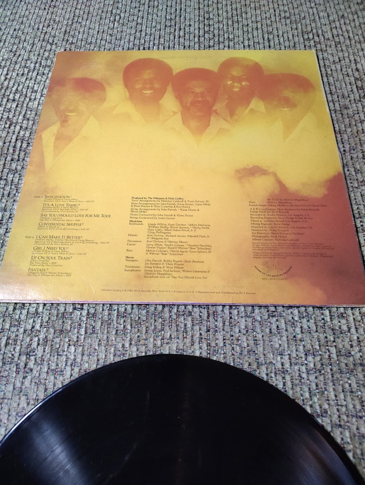The Whispers Imagination Vinyl (Original 1st Prints) Solar Vintage - Thumbnail 6