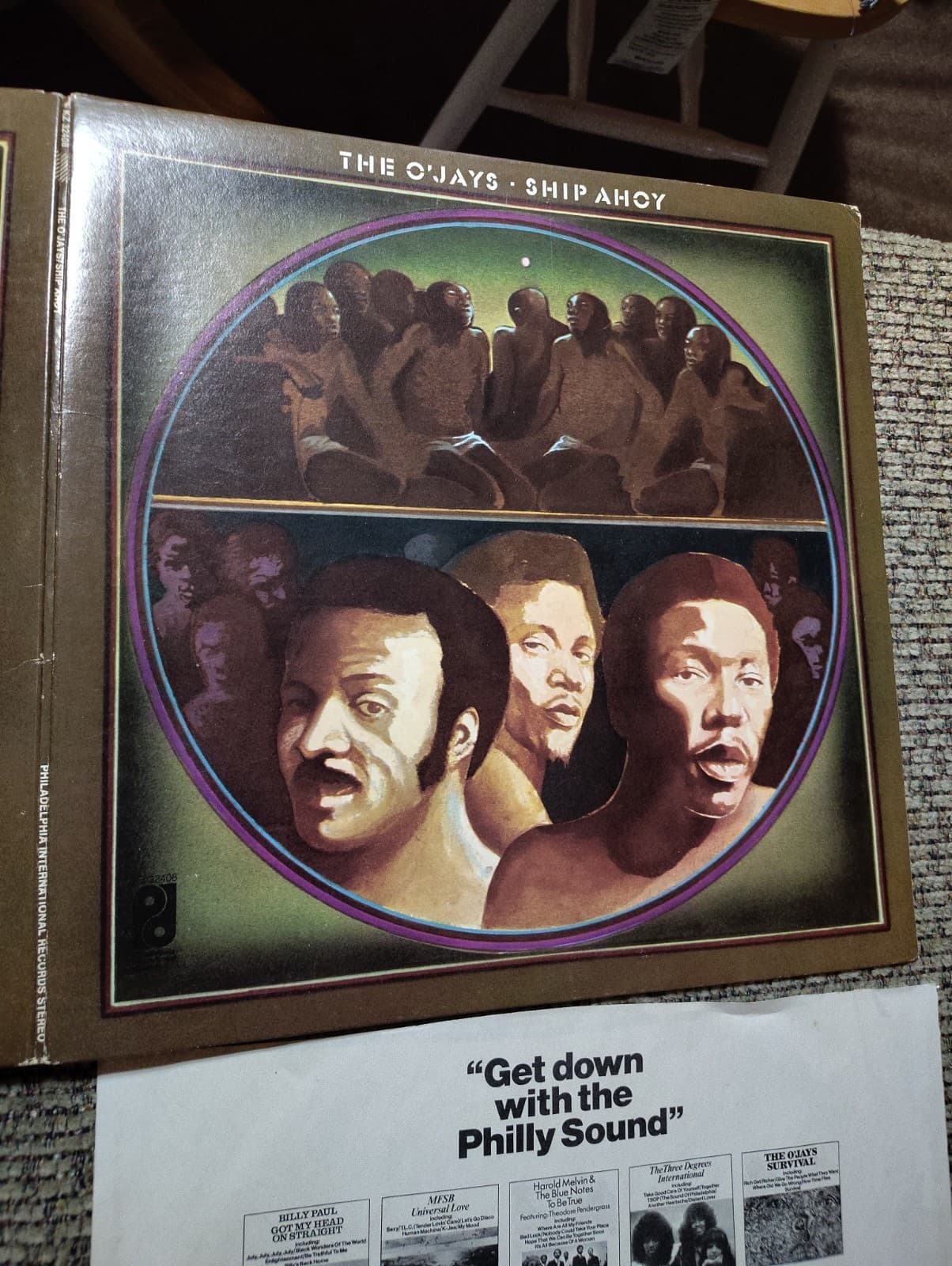 O'Jays – Ship Ahoy LP KZ 32408 1973 US PIR Gatefold VG+ For the Love of Money - Thumbnail 2