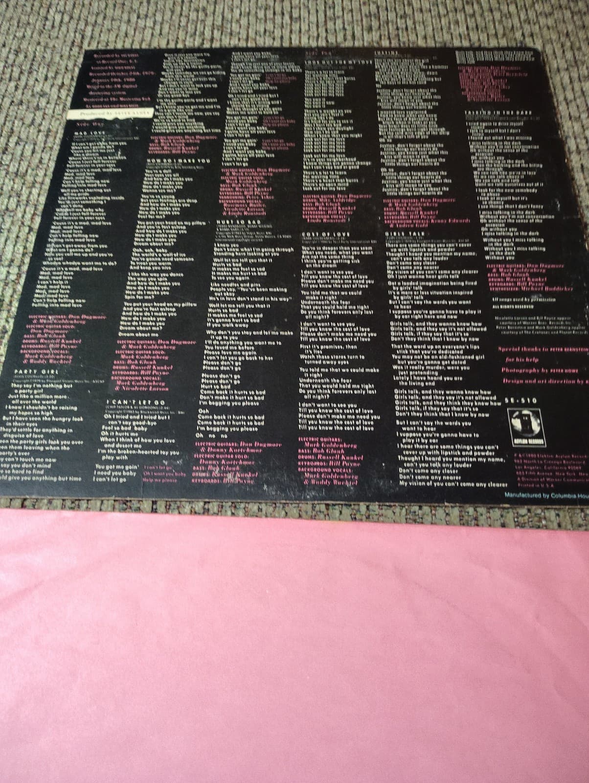 33 LP Vinyl Record Album Linda Ronstadt "Mad Love" Asylum Label 1980 FREE Ship - Thumbnail 6
