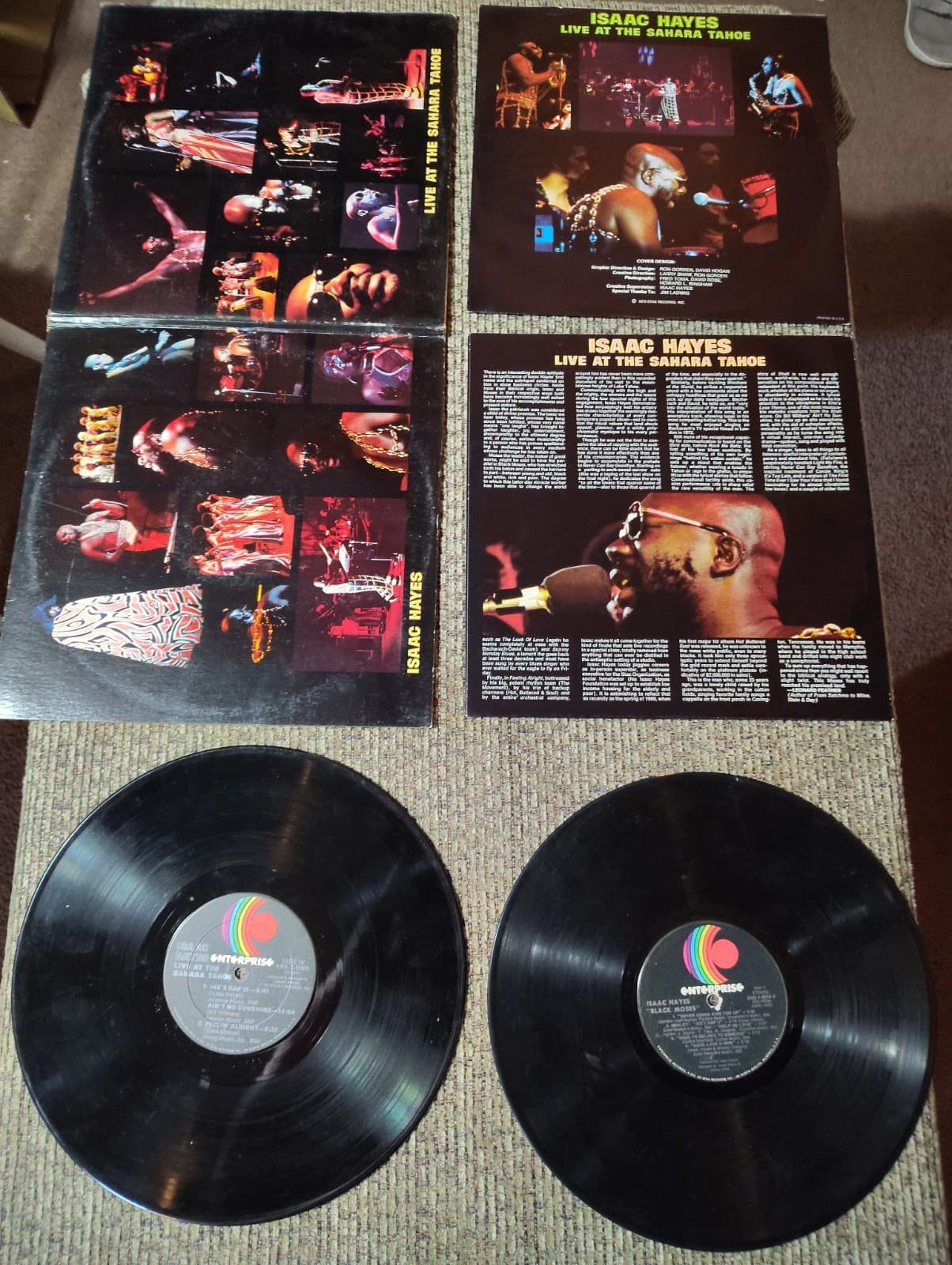 Isaac Hayes – Live At The Sahara Tahoe - 1973 - Enterprise ENS-2-5005 2xLP VG+ - Thumbnail 8