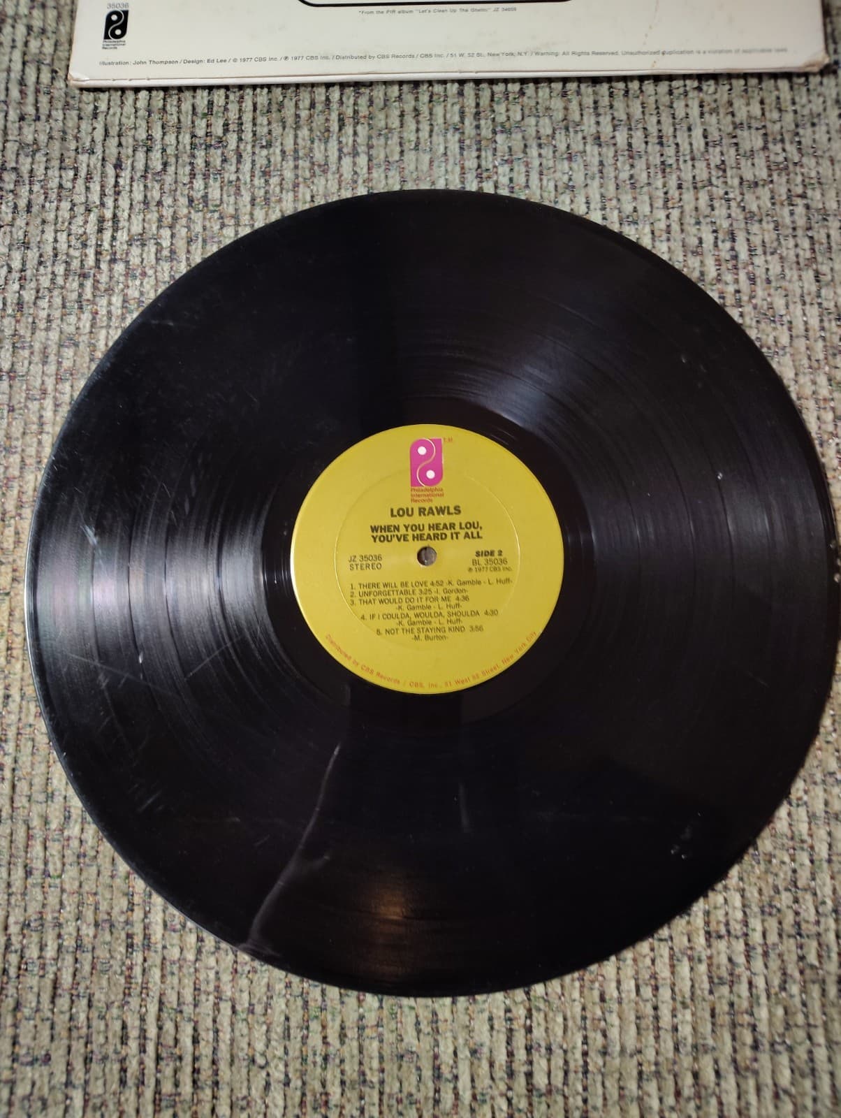 Lou Rawls: When You Hear Lou, You've Heard It All Vinyl LP Promo Like new! - Thumbnail 4