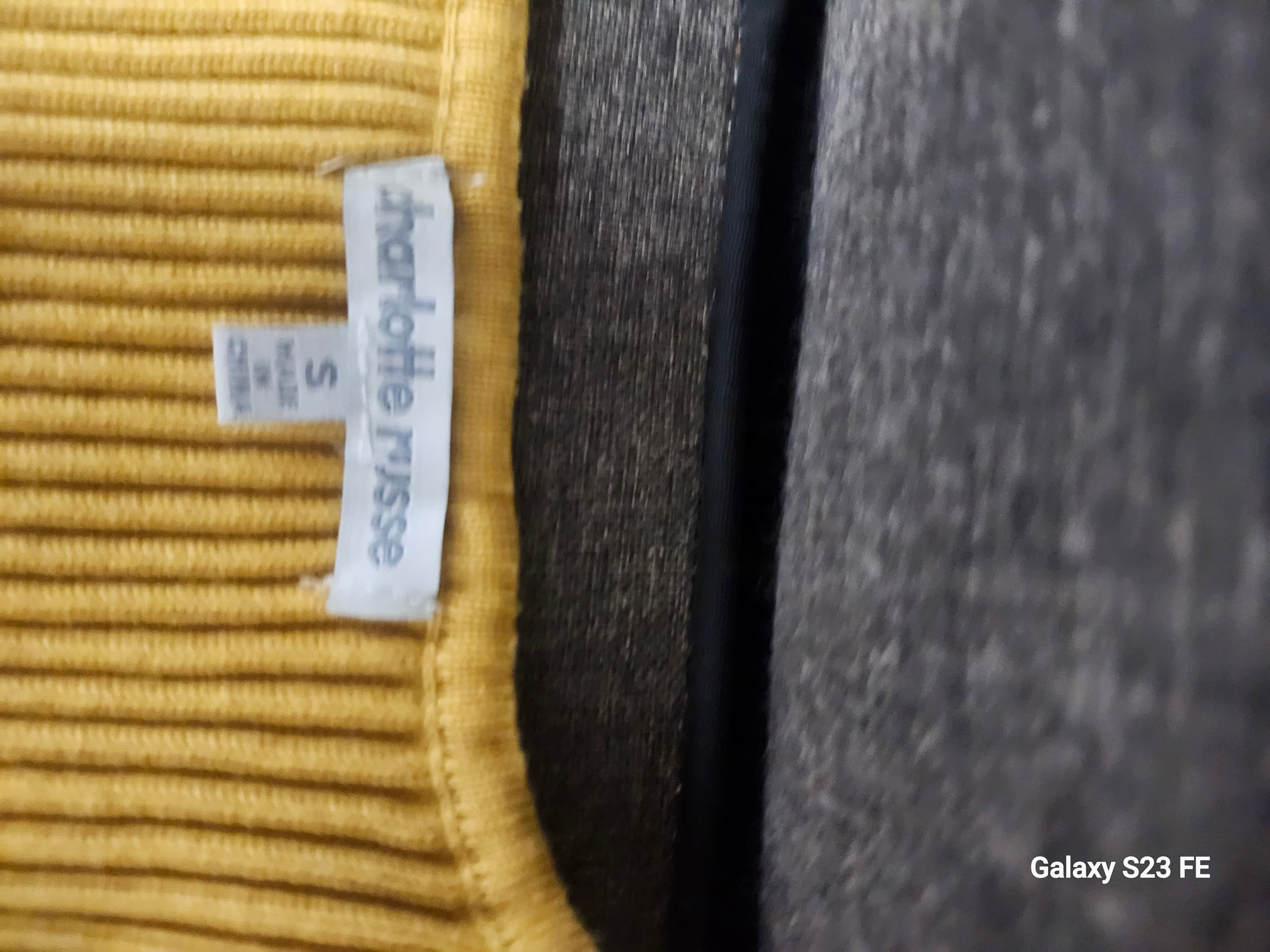 Charlotte Russe Yellow Ribbed Tank Top Small