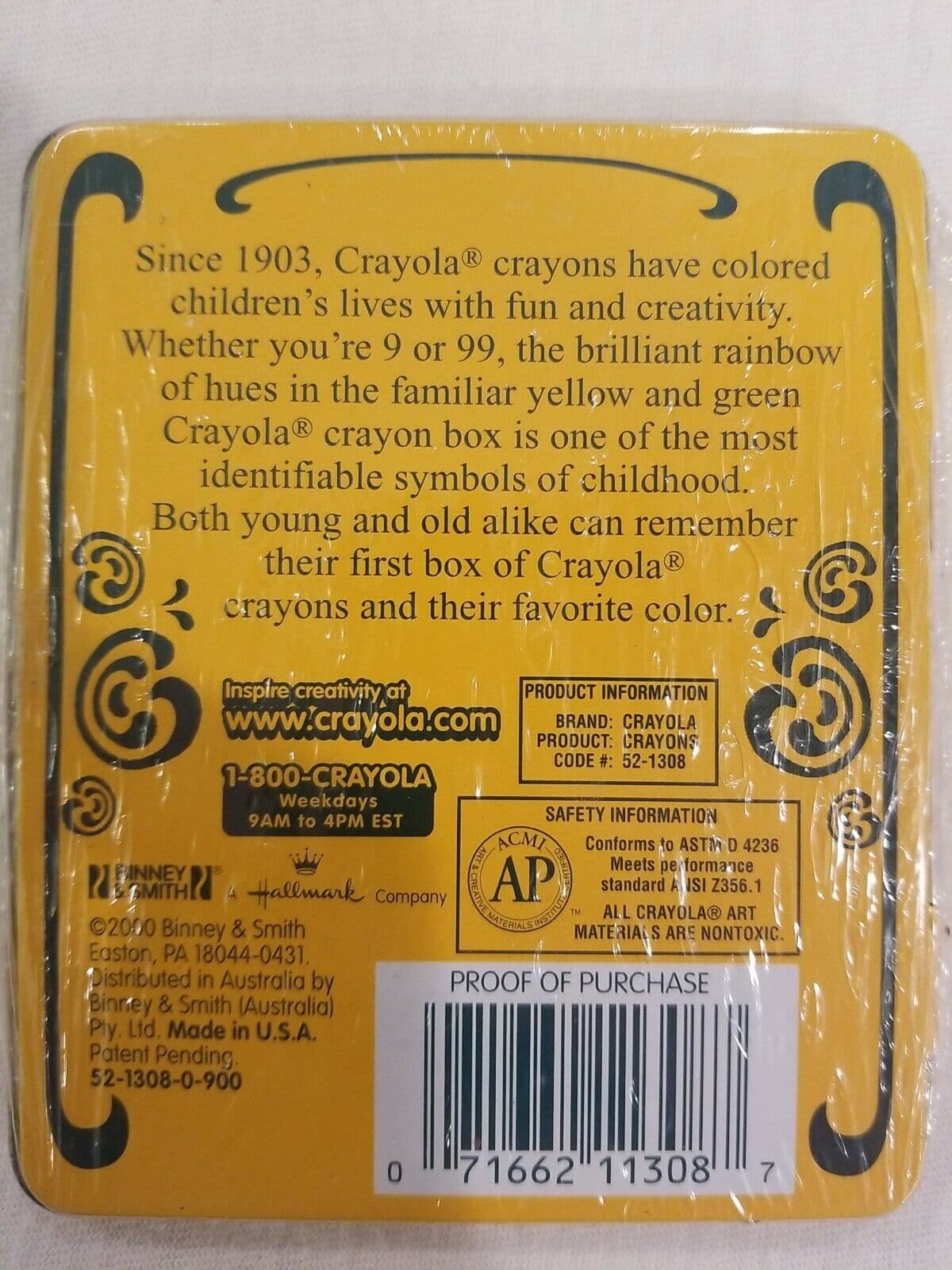 Vintage Crayola No. 8 Gold Medal School Crayons Tin - Thumbnail 4