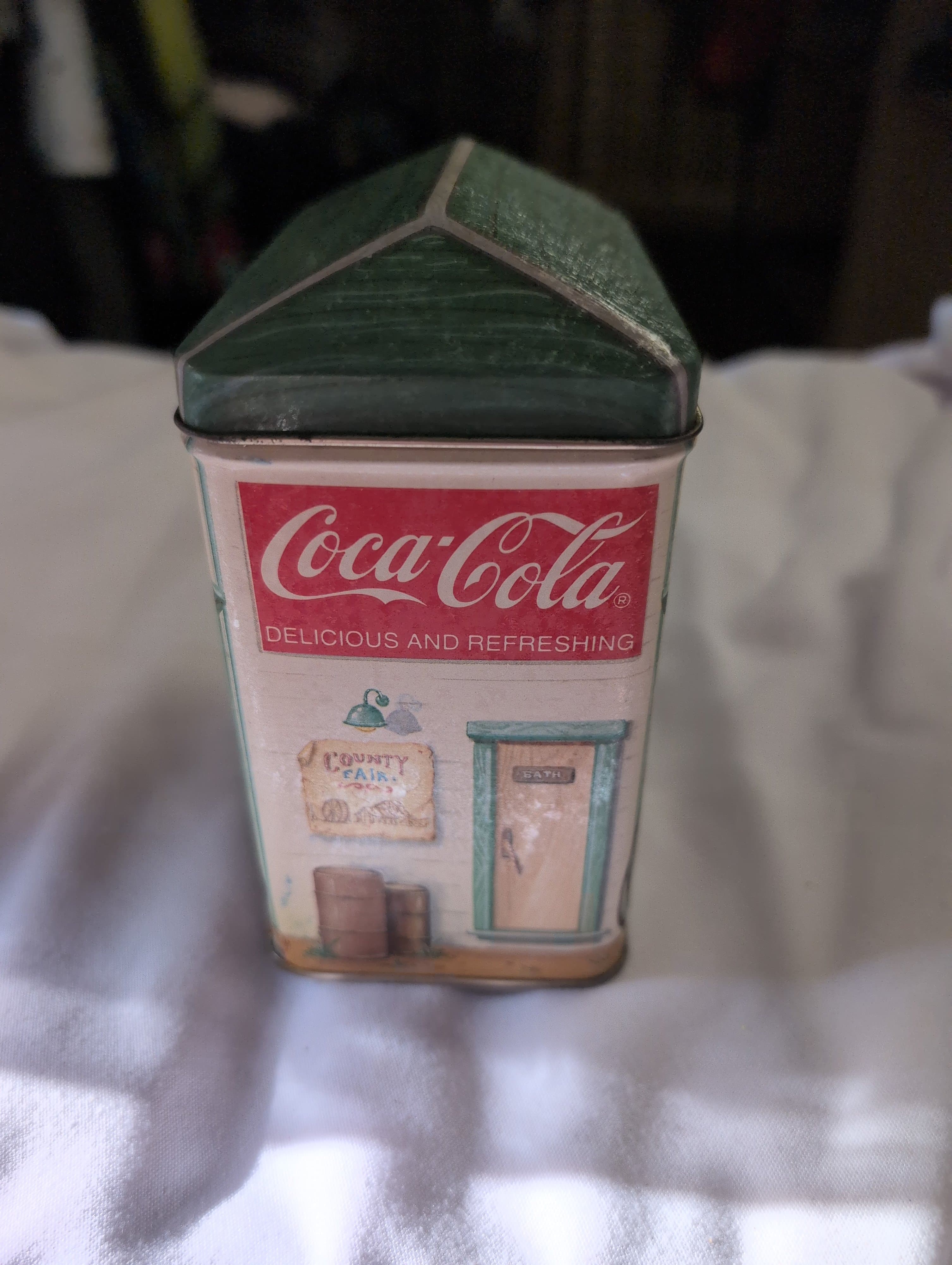 Coca-Cola Vintage Tin Box Felix's Filling Stop - Thumbnail 2