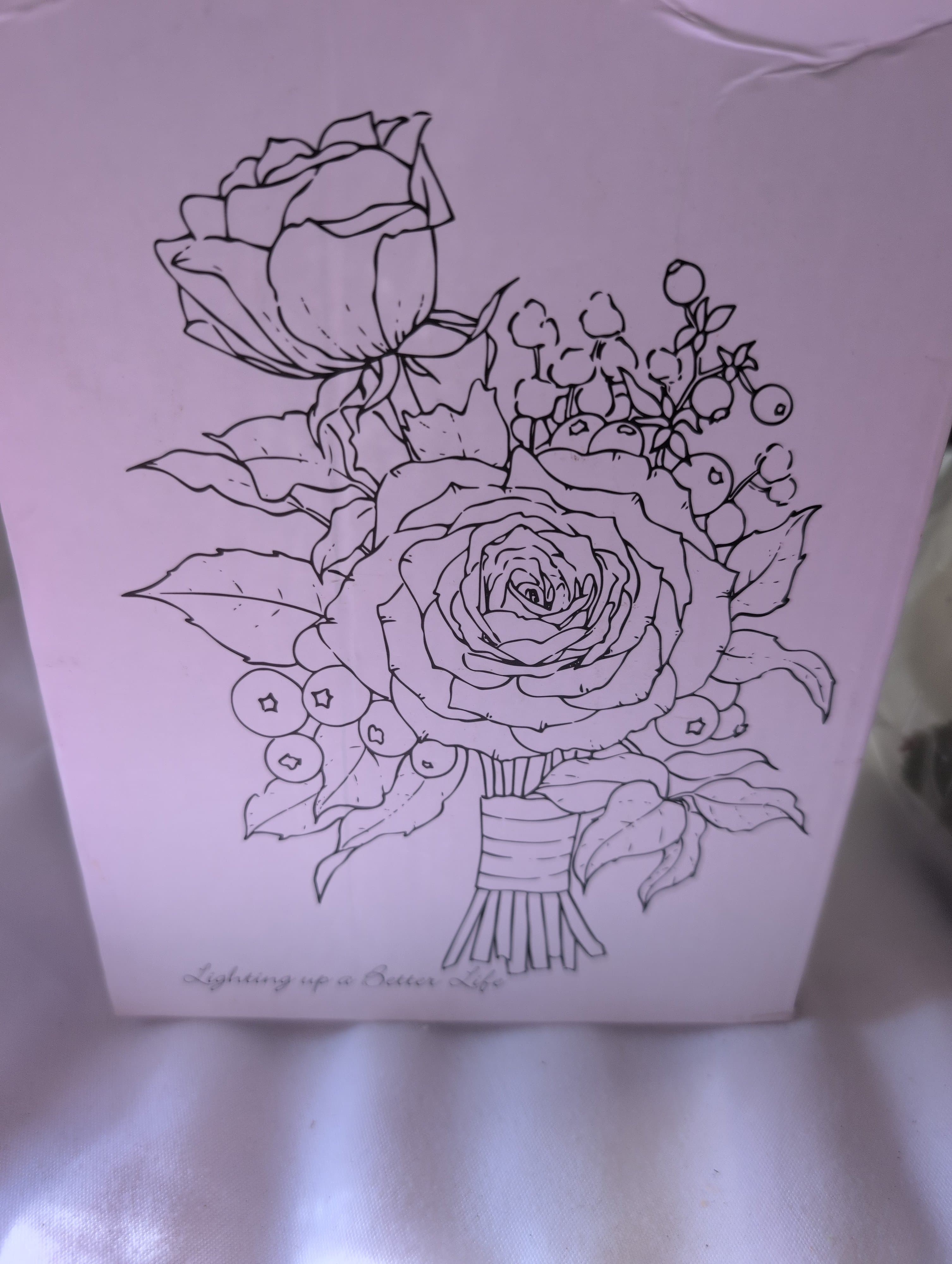 Artificial floral bouquet with lights - Thumbnail 2
