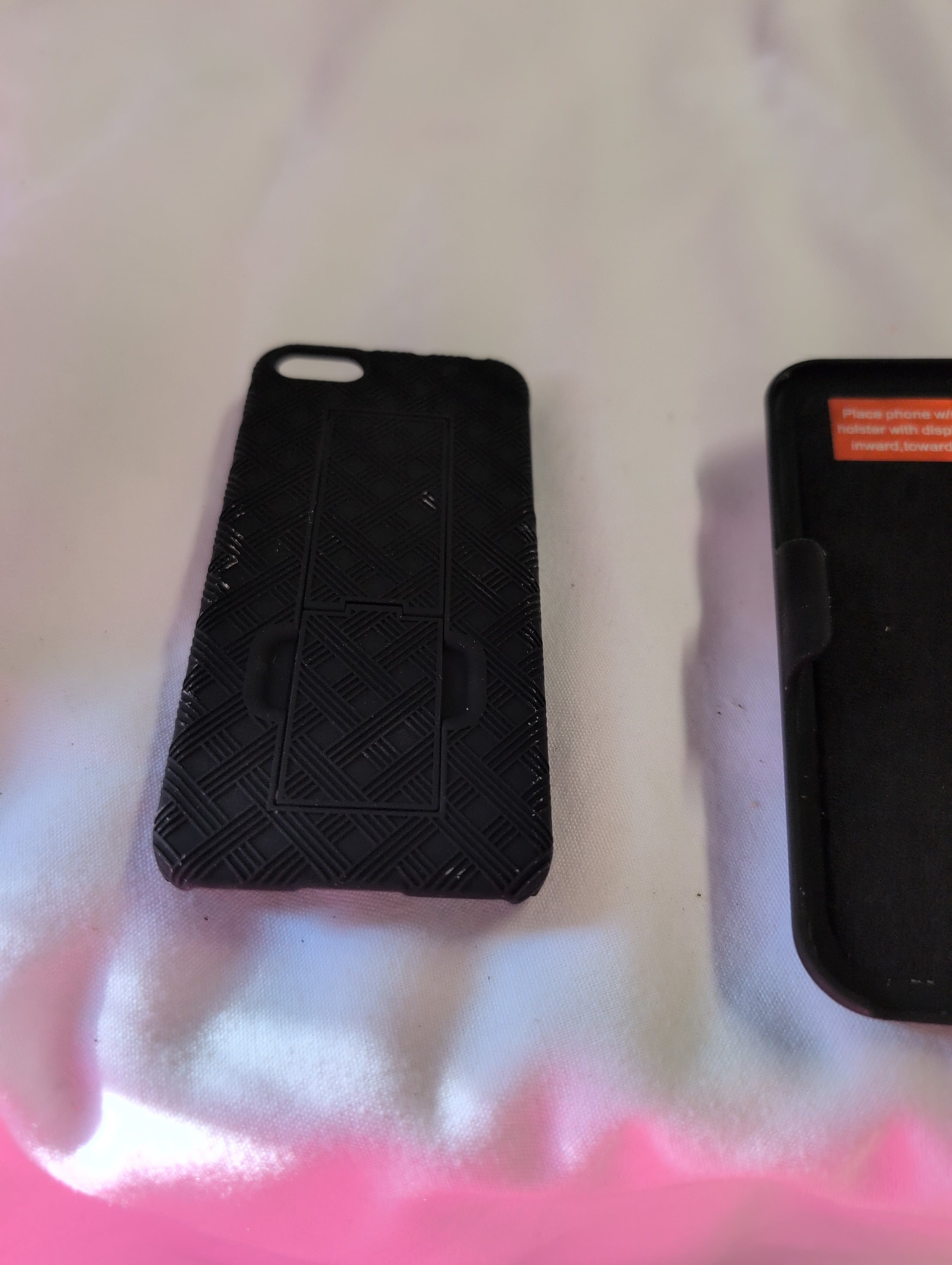 iphone mini Black Phone Holster Case with Belt Clip - Thumbnail 3
