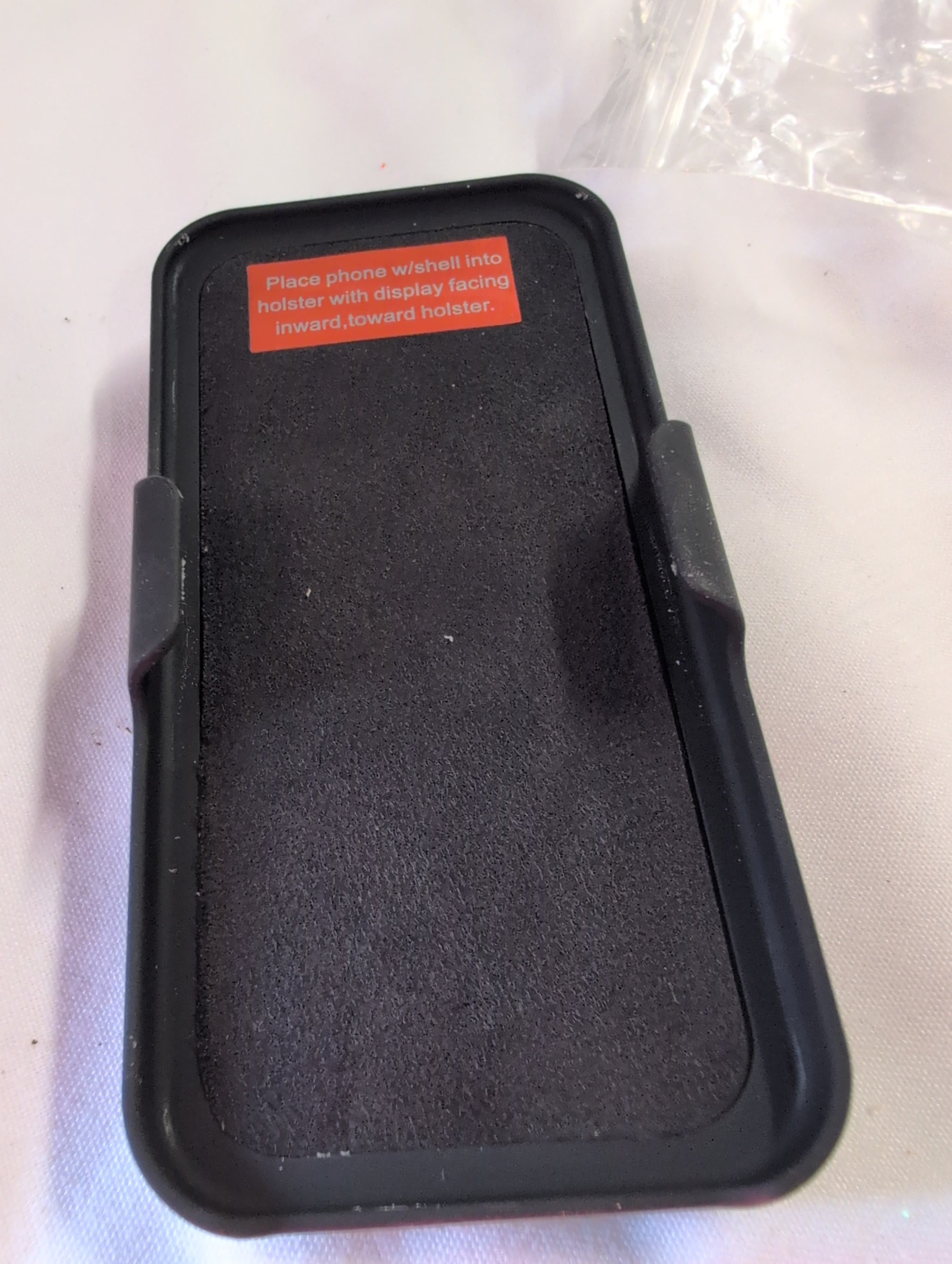 iphone mini Black Phone Holster Case with Belt Clip - Thumbnail 4