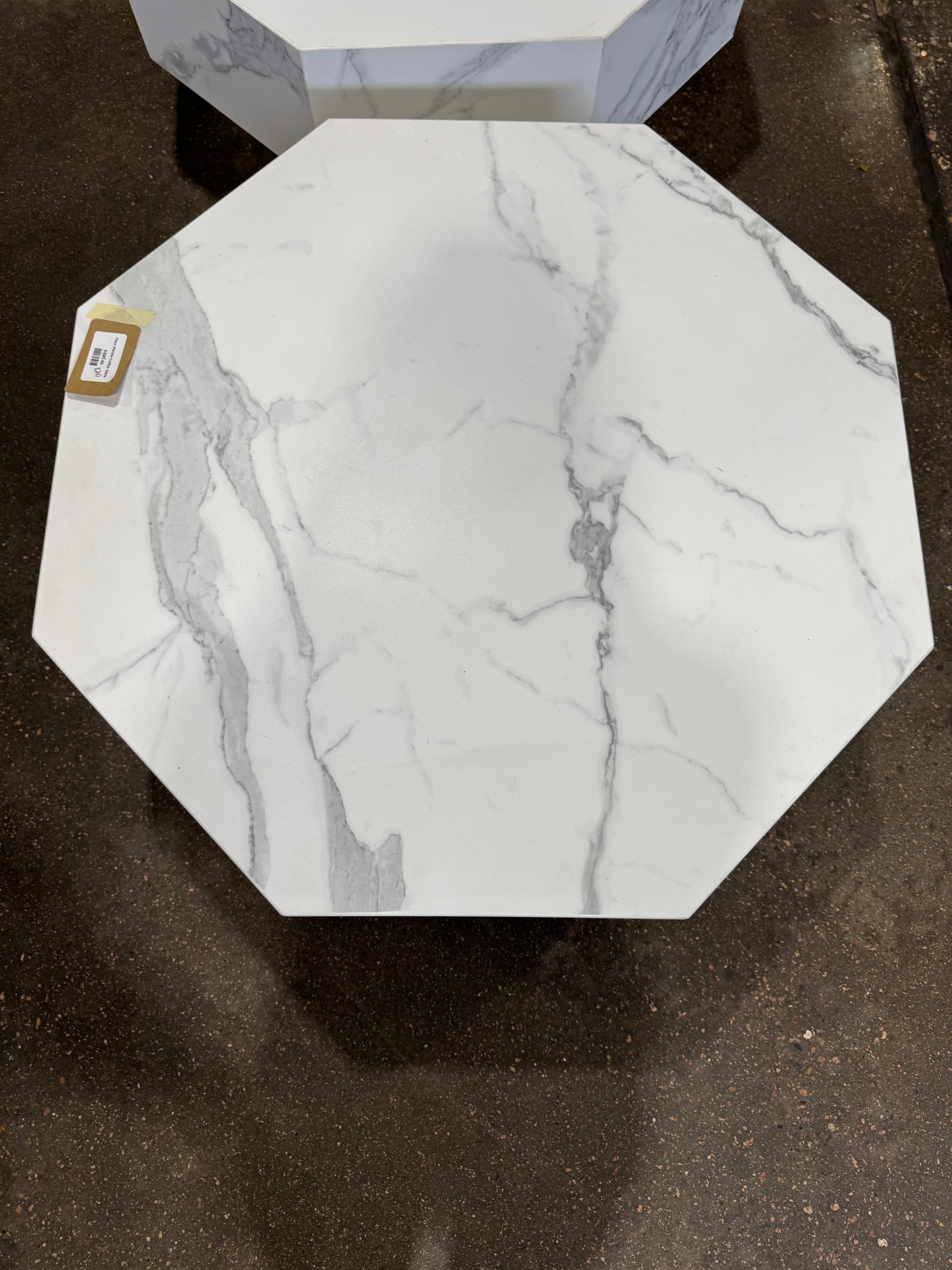 Faux Marble Coffee Table (as is) - Thumbnail 6