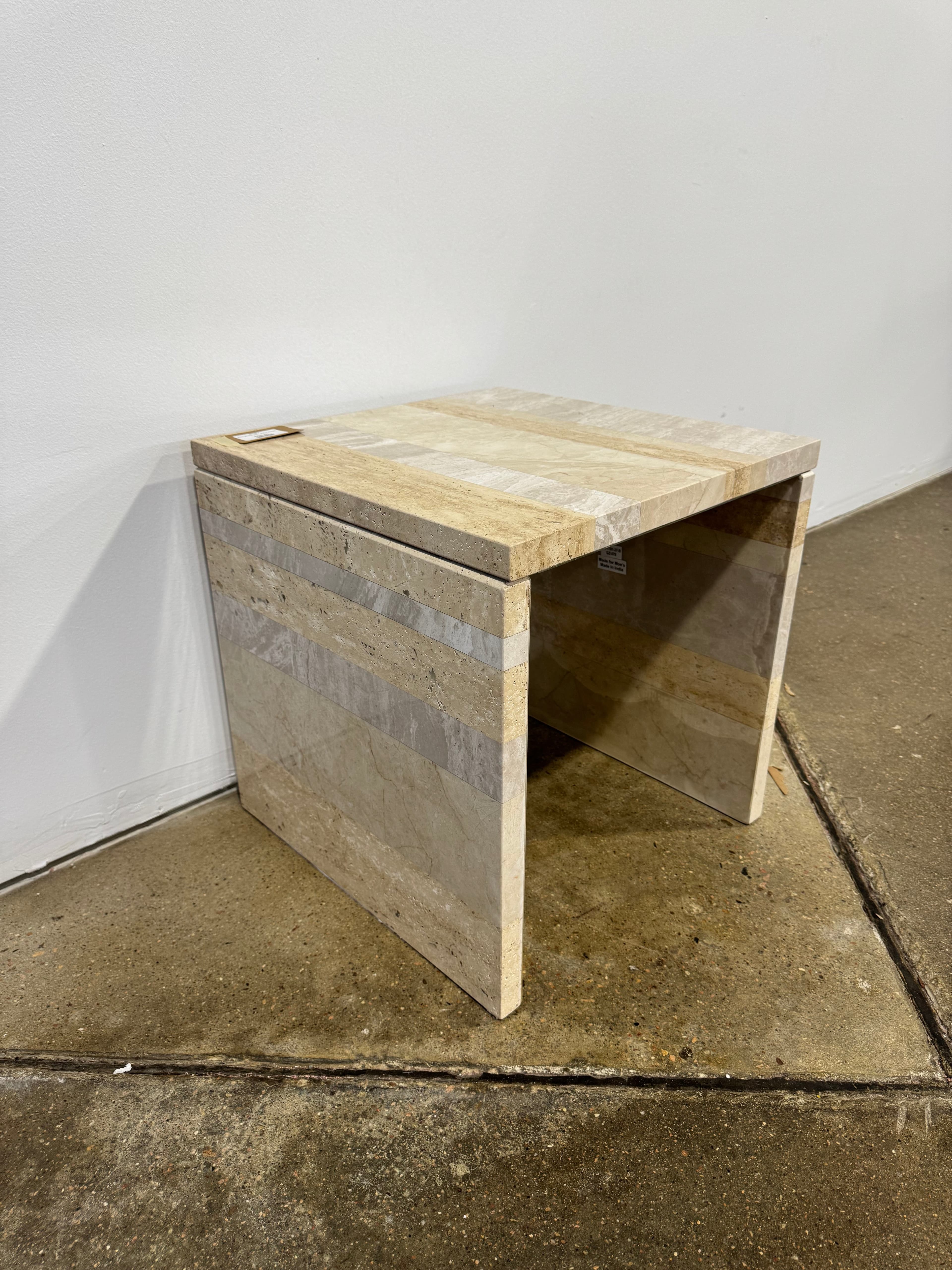 Moe's Rosa Accent Table Mixed Marble - Thumbnail 4