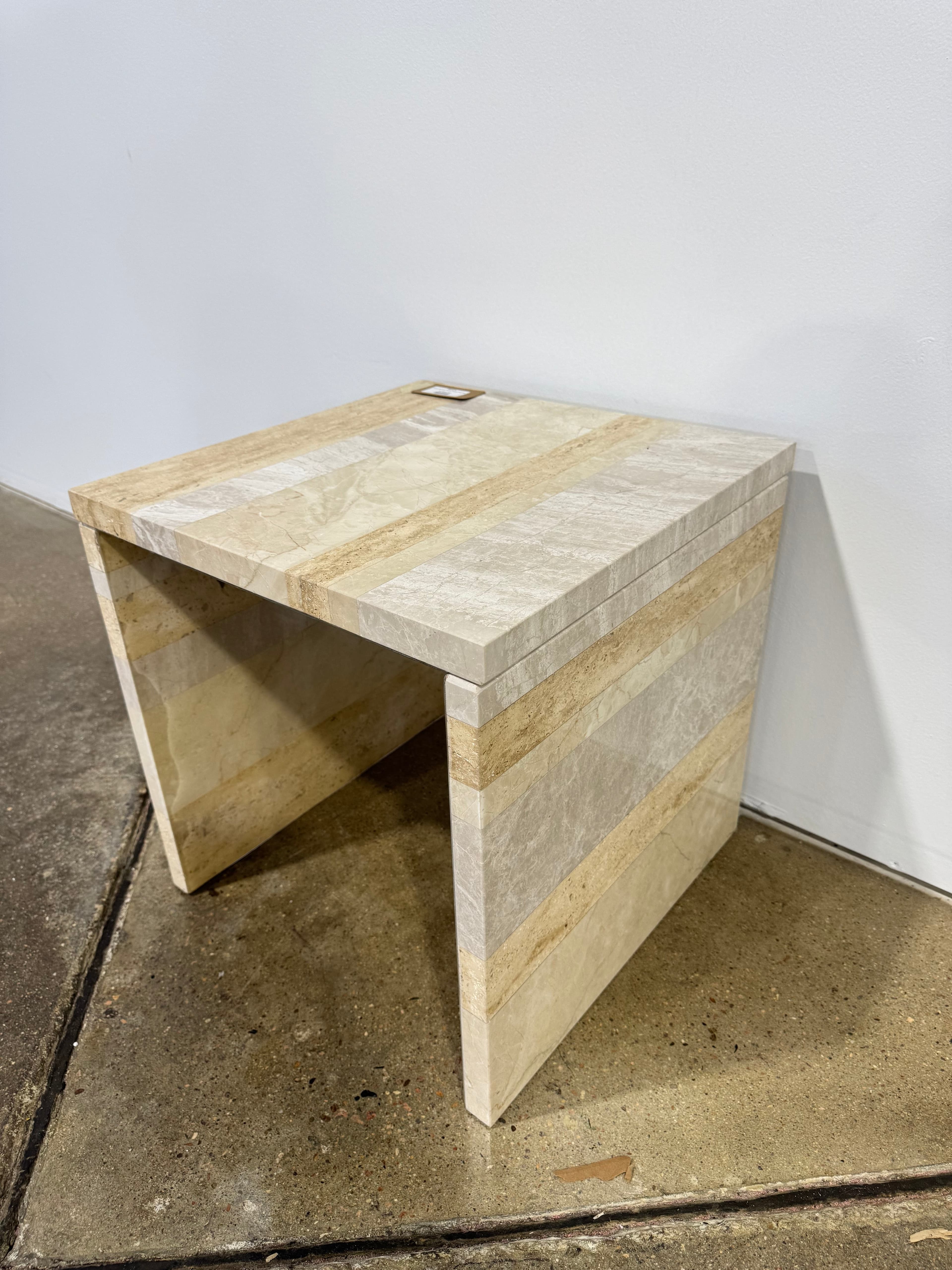 Moe's Rosa Accent Table Mixed Marble - Thumbnail 6