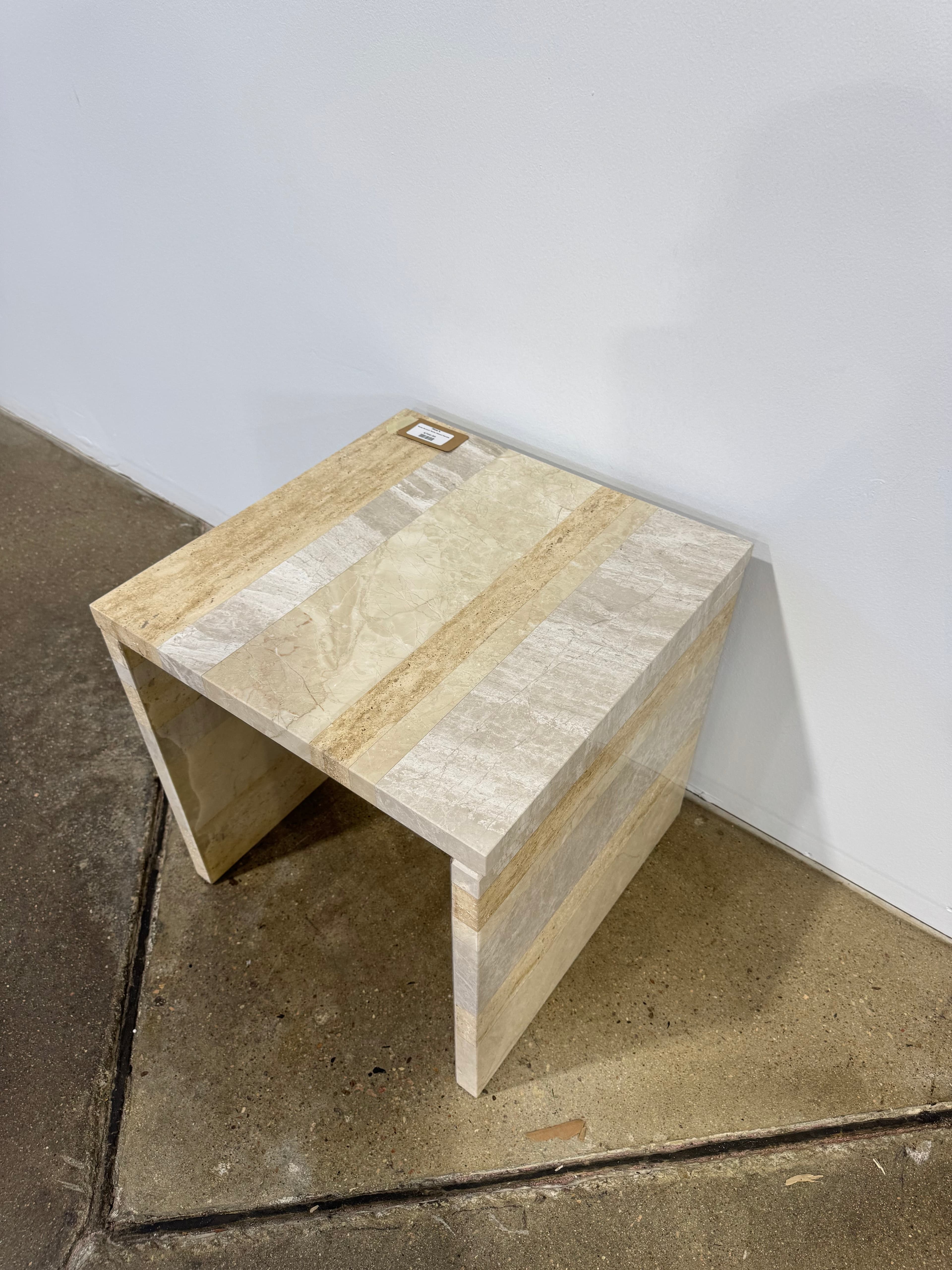 Moe's Rosa Accent Table Mixed Marble - Thumbnail 2