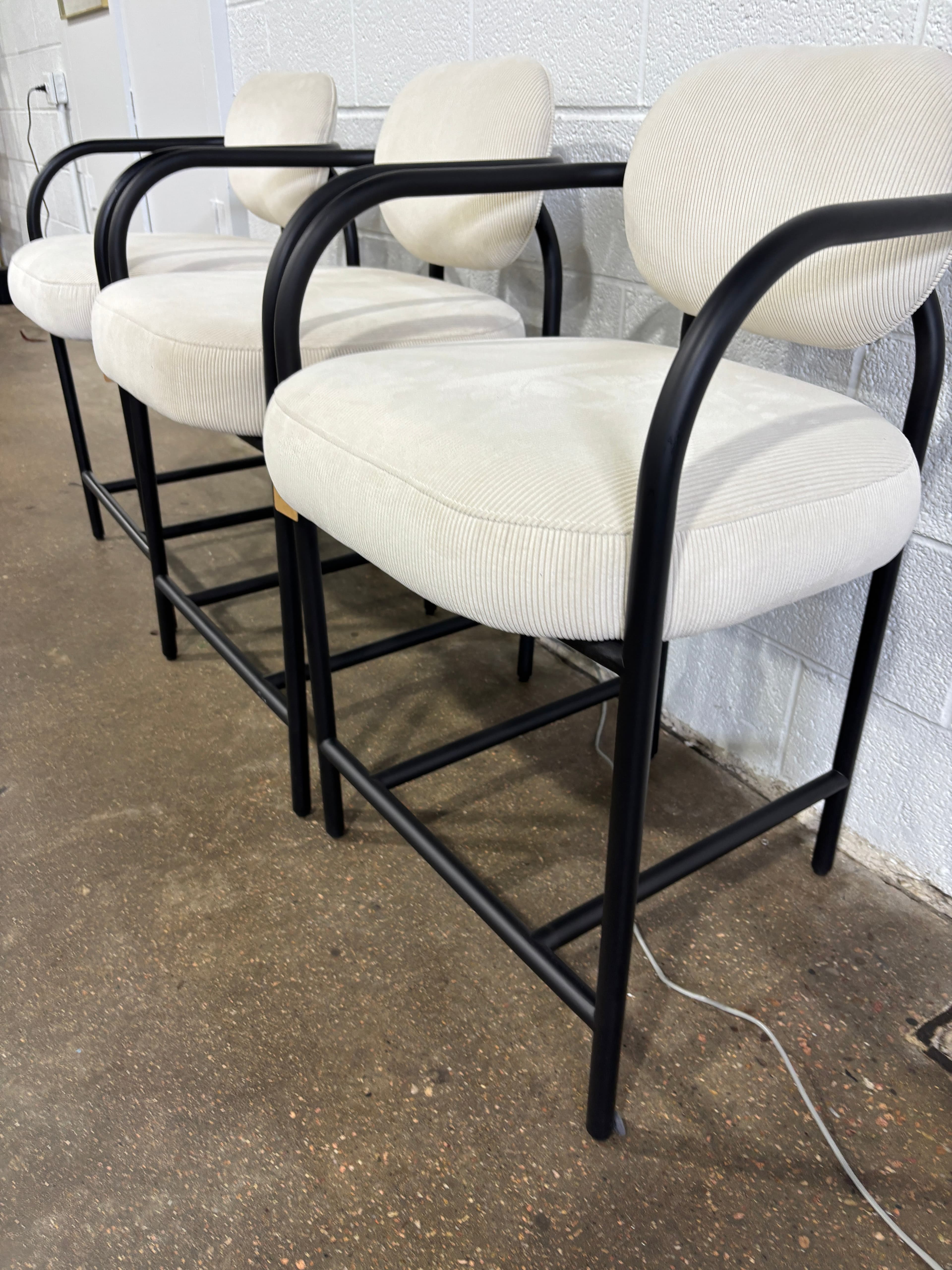 Denver Modern Arches Counter Stool - Cream - Thumbnail 5