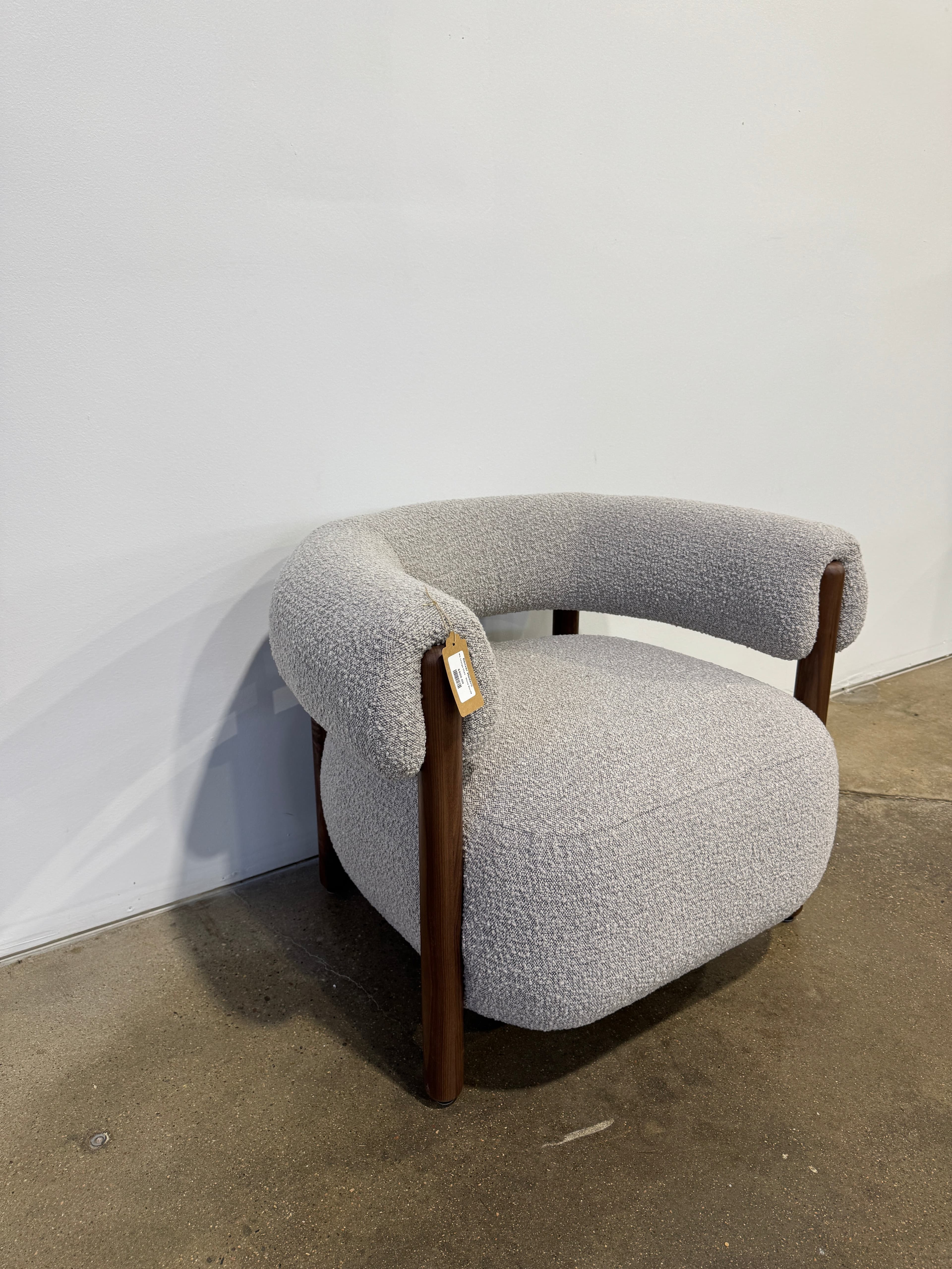 Denver Modern Rio Lounge Chair - Stone Bocule - Thumbnail 2