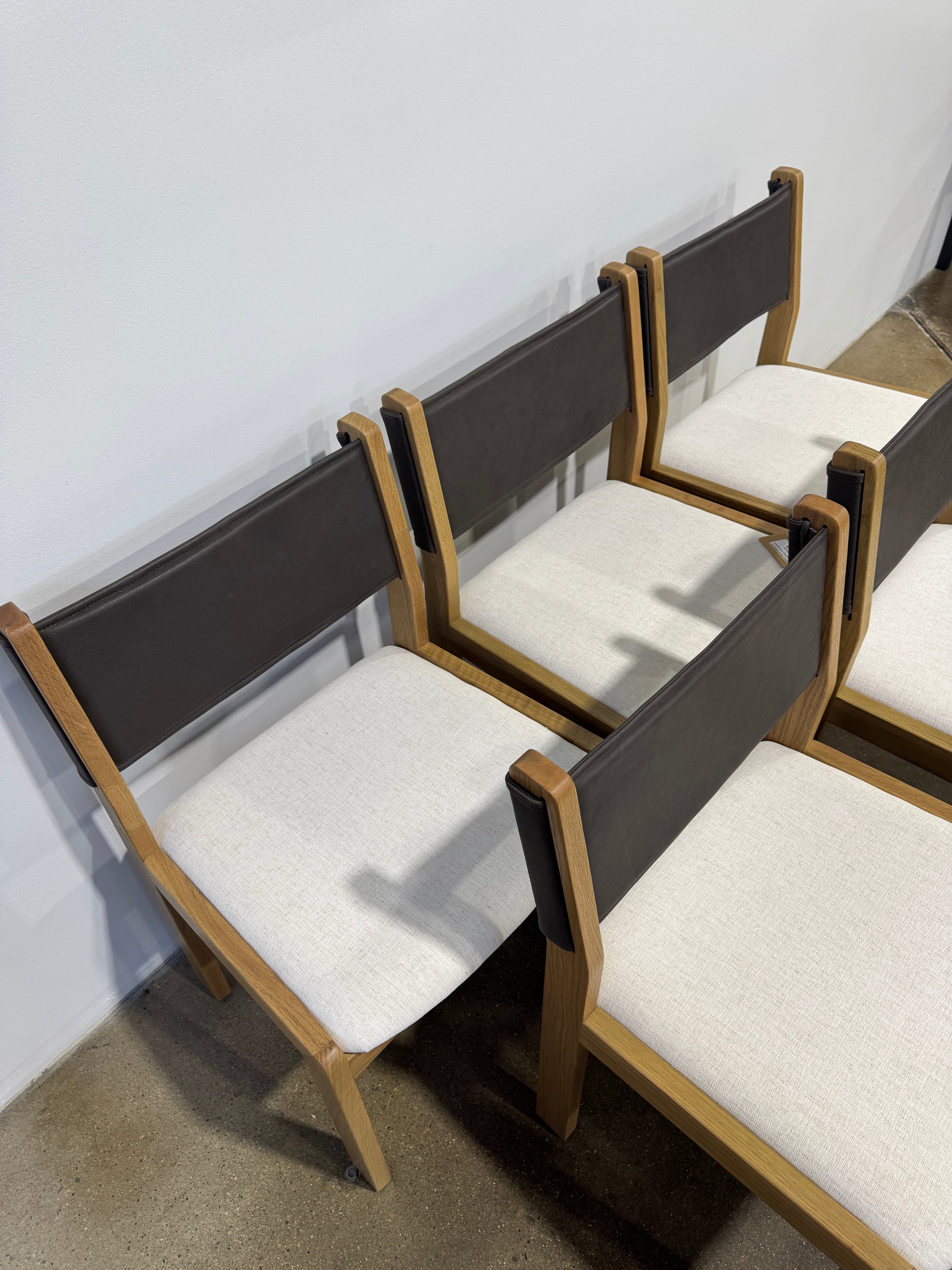 Moe's Home Collection Carol Dining Chair, Leather - Thumbnail 6