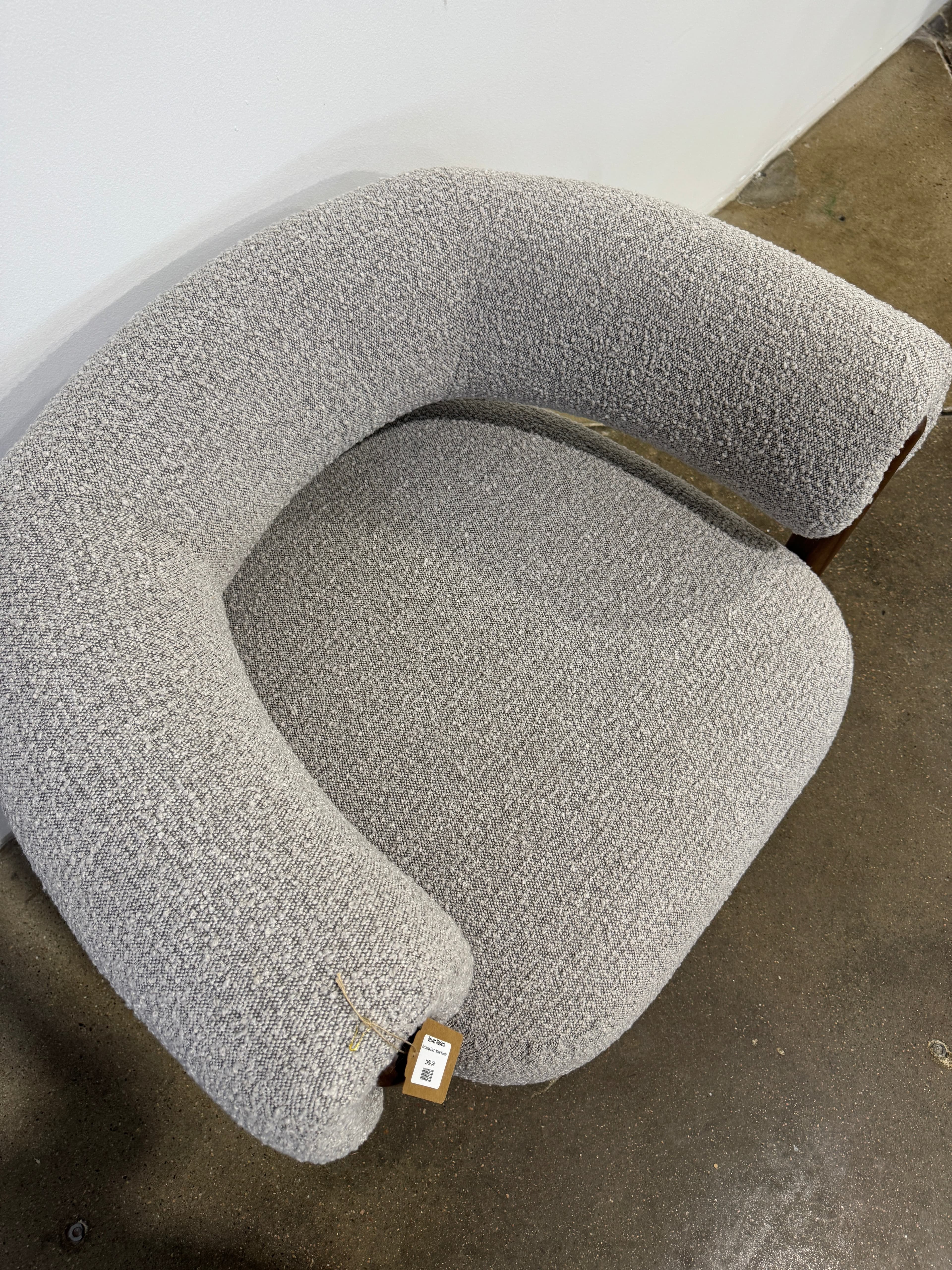 Denver Modern Rio Lounge Chair - Stone Bocule - Thumbnail 3