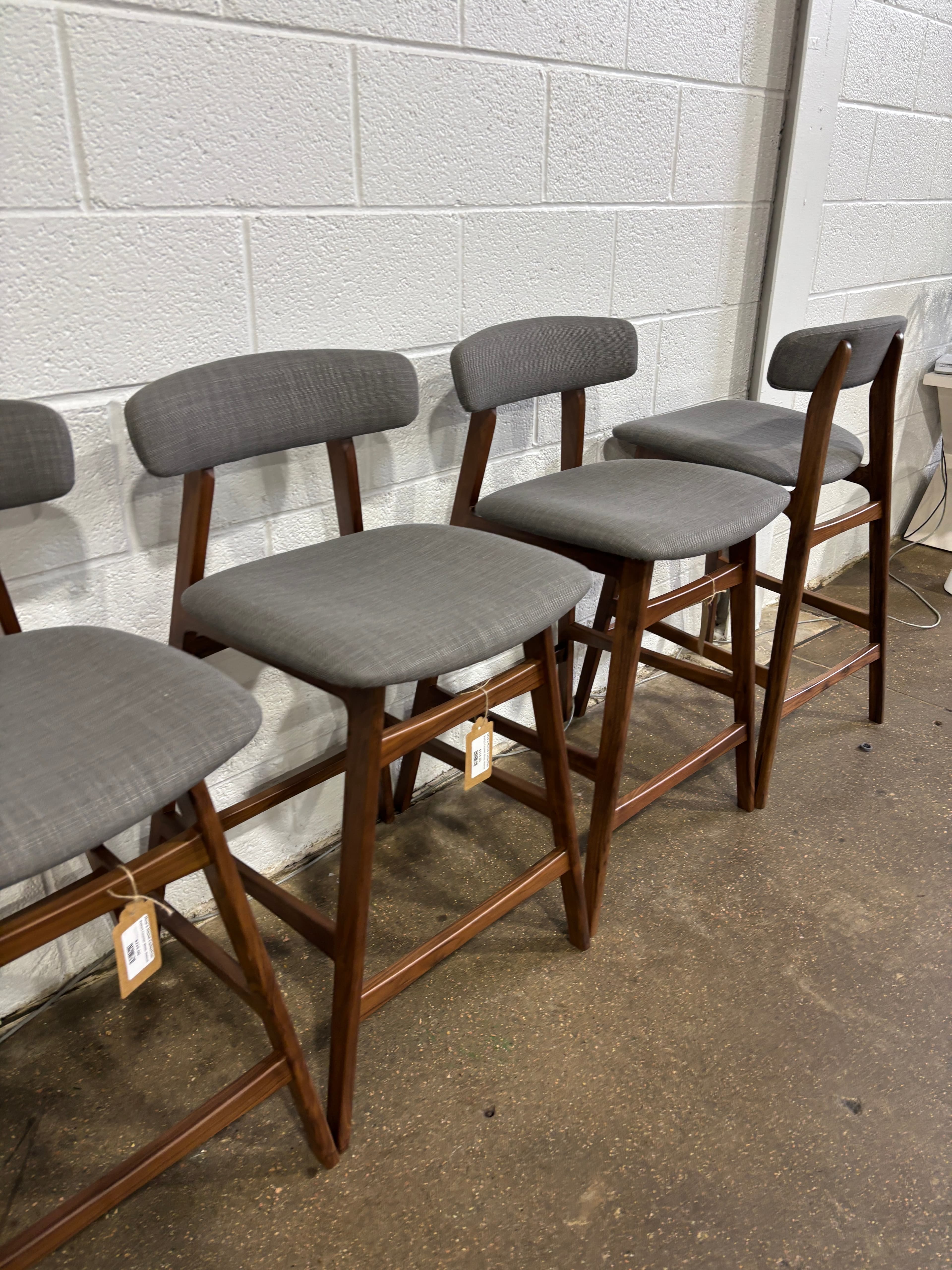 Moe's Home Collection Belfort Counter Stool, Walnut - Thumbnail 3