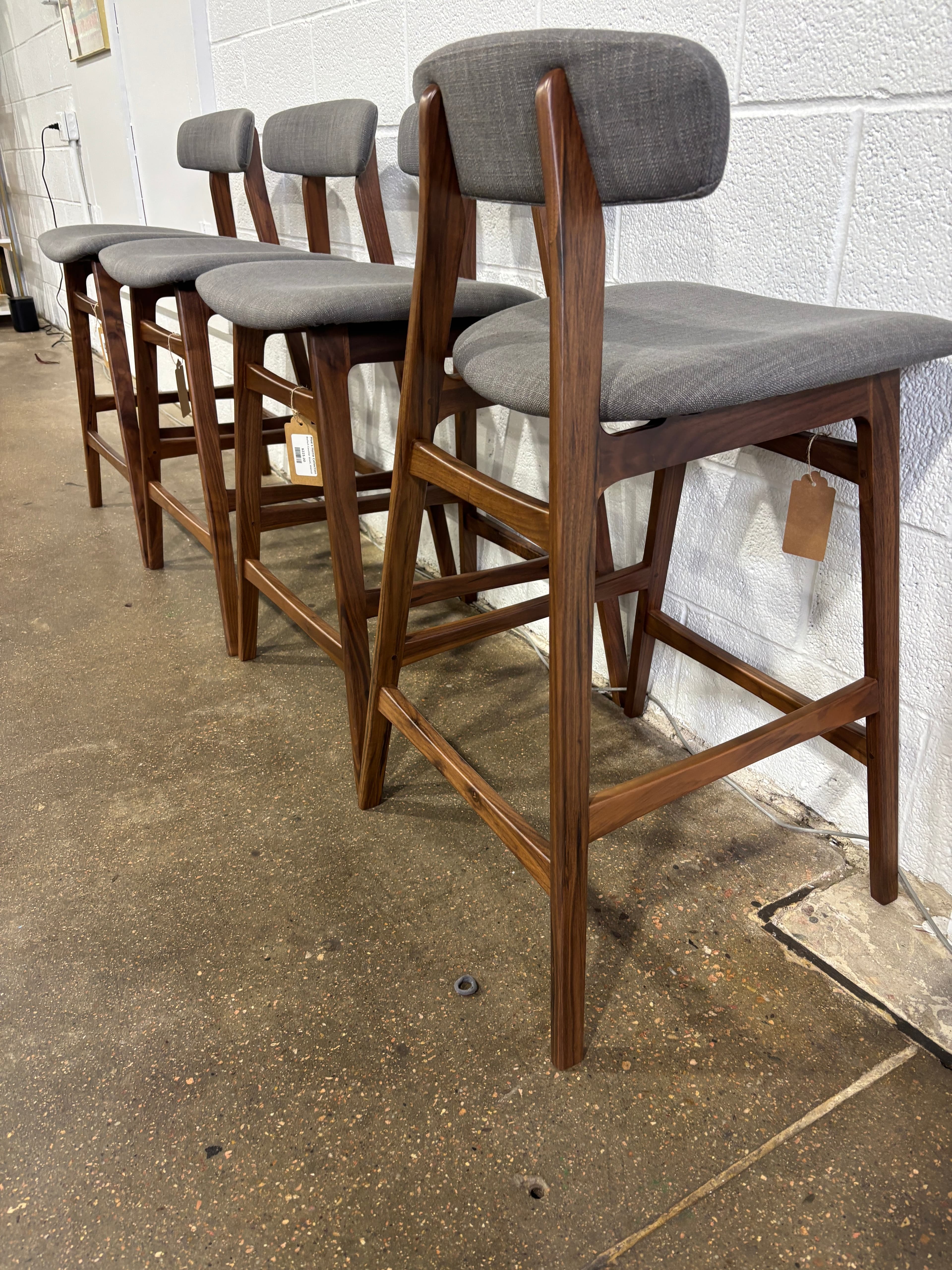 Moe's Home Collection Belfort Counter Stool, Walnut - Thumbnail 7
