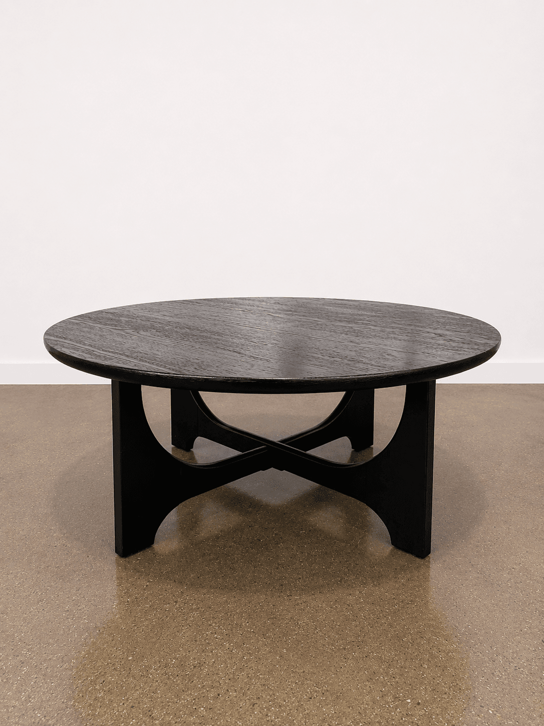 Round Black Coffee Table