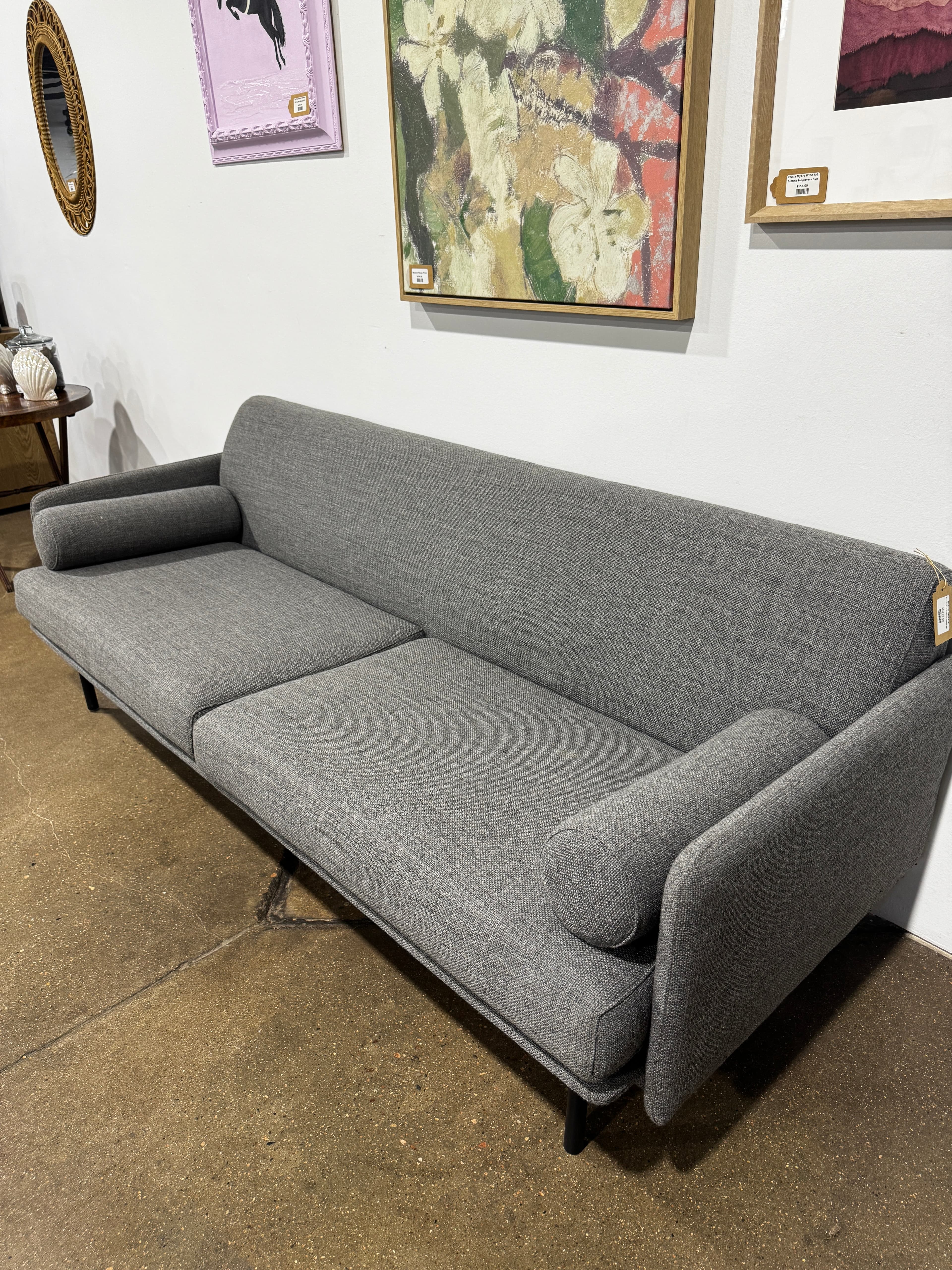 Denver Modern Foundry Sofa Andorra Pewter-86" - Thumbnail 5