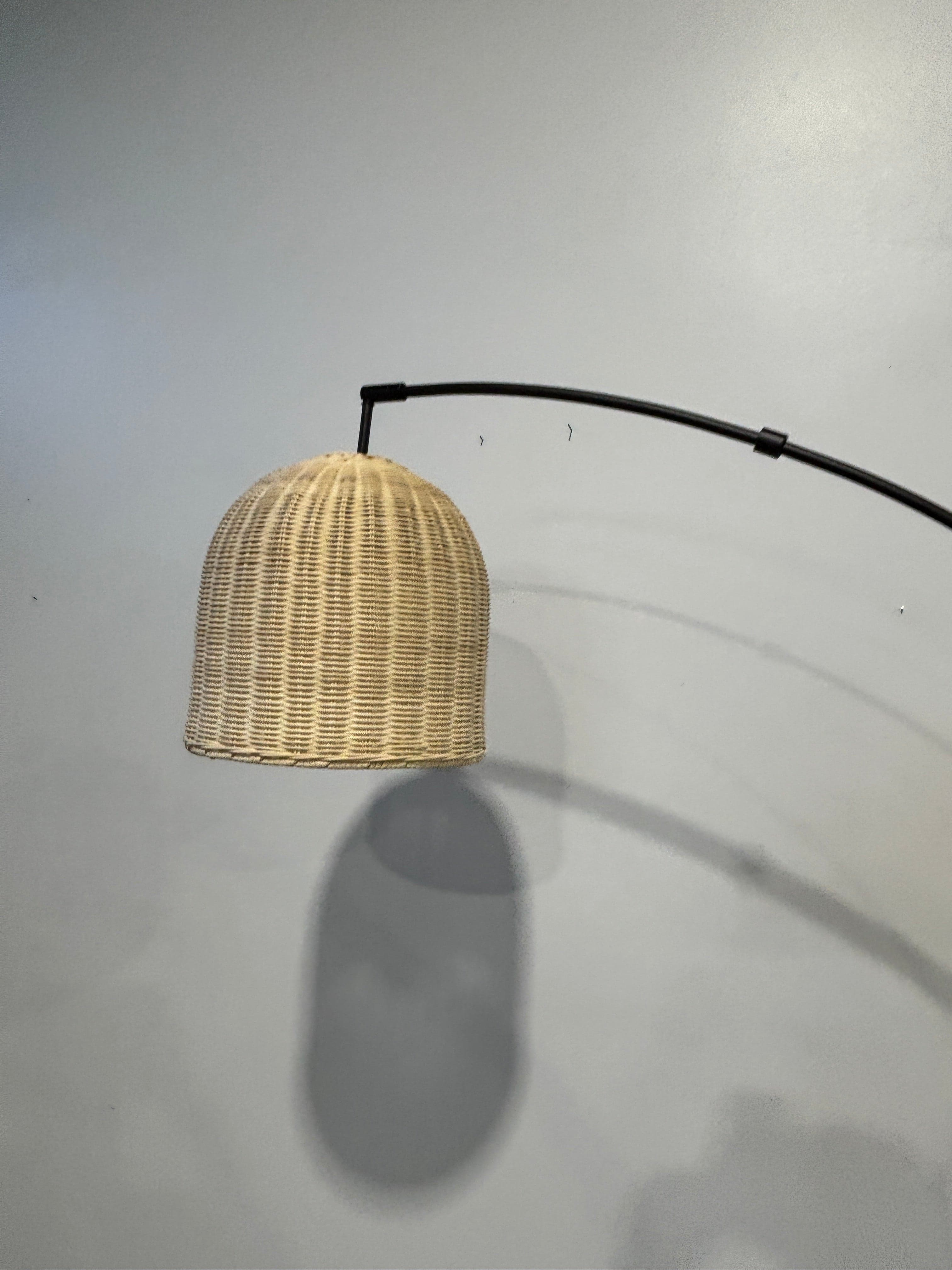 West Elm Louisa Rattan Arc Floor Lamp - Thumbnail 3