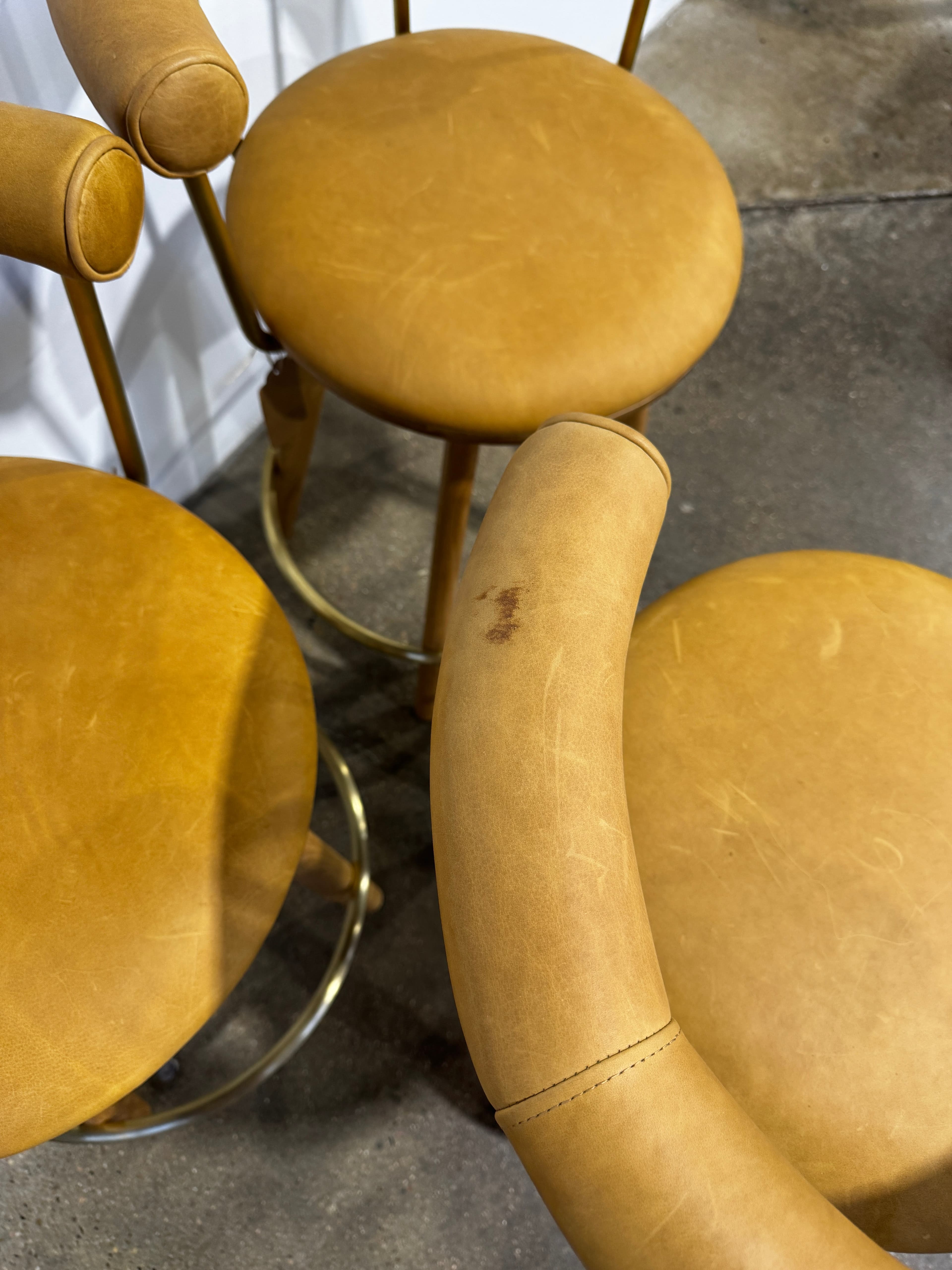 Denver Modern Keystone Swivel Counter Stool - Thumbnail 4