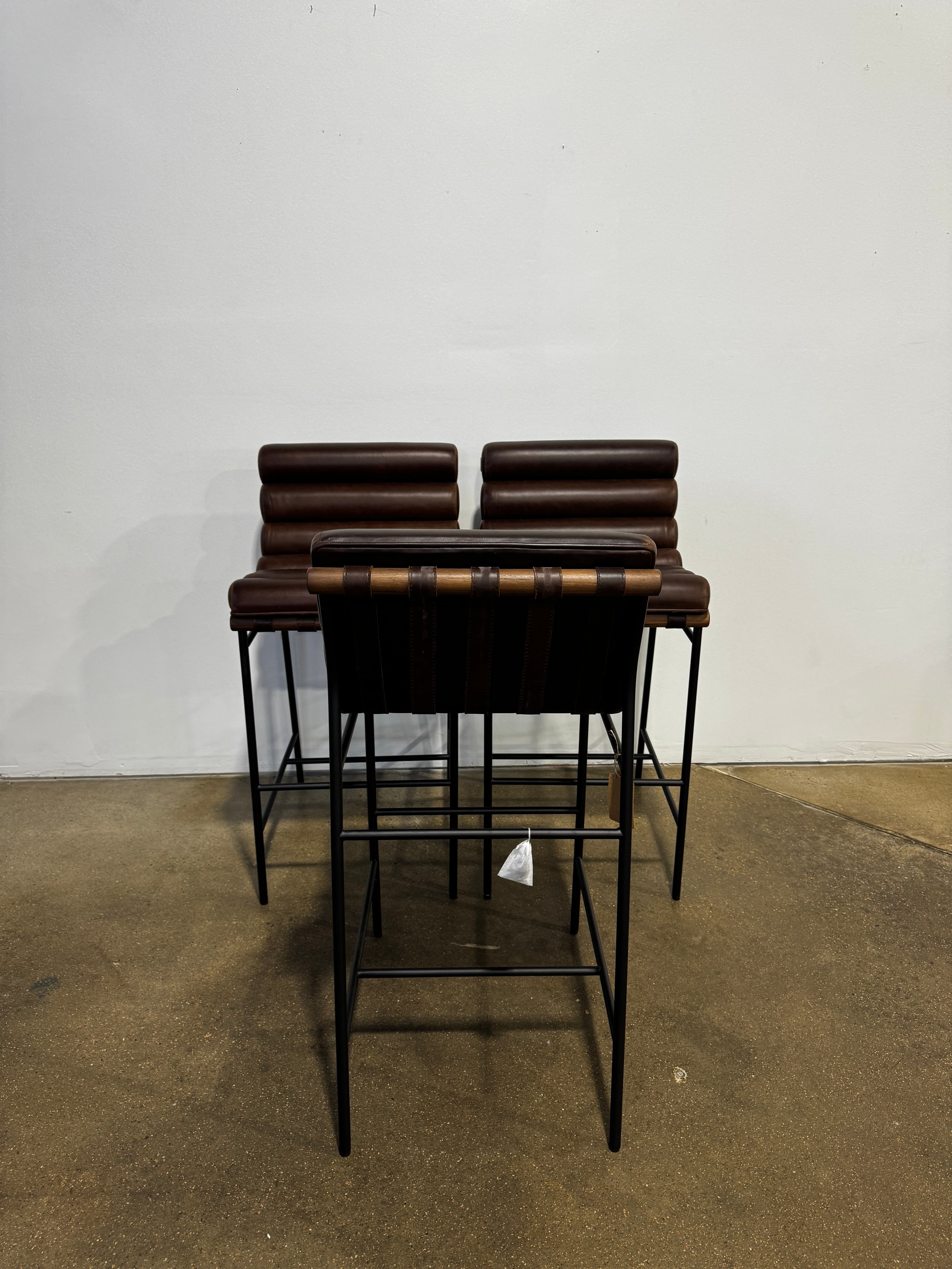 Denver Modern Vail Bar Stool - Maple Leather - Thumbnail 2