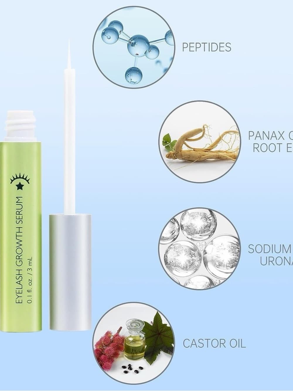 Eyelash Growth Serum - 3ml (set of 2) - Thumbnail 3