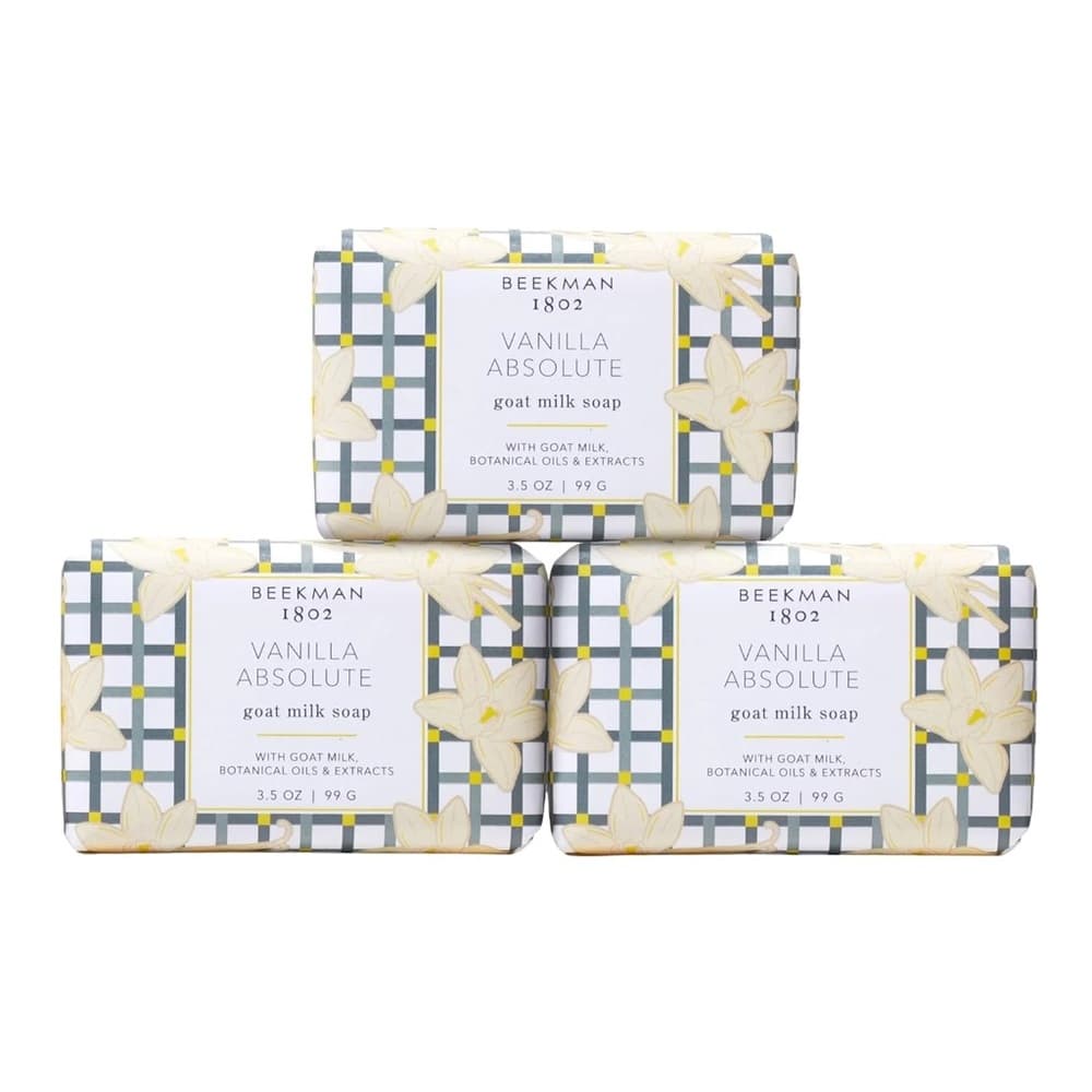 Beekman 1802 Vanilla Absolute Soap - White & Yellow (set of 3 - 3.5 oz) - Thumbnail 7