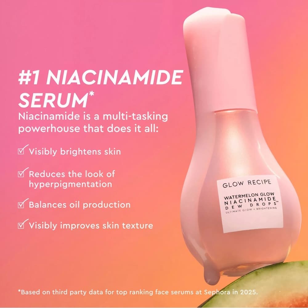 Glow Recipe Watermelon Glow Niacinamide Dew Drops - 1.35 fl oz - Thumbnail 6