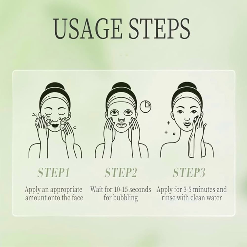 Avocado Bubble Facial Mask - Green - Thumbnail 8