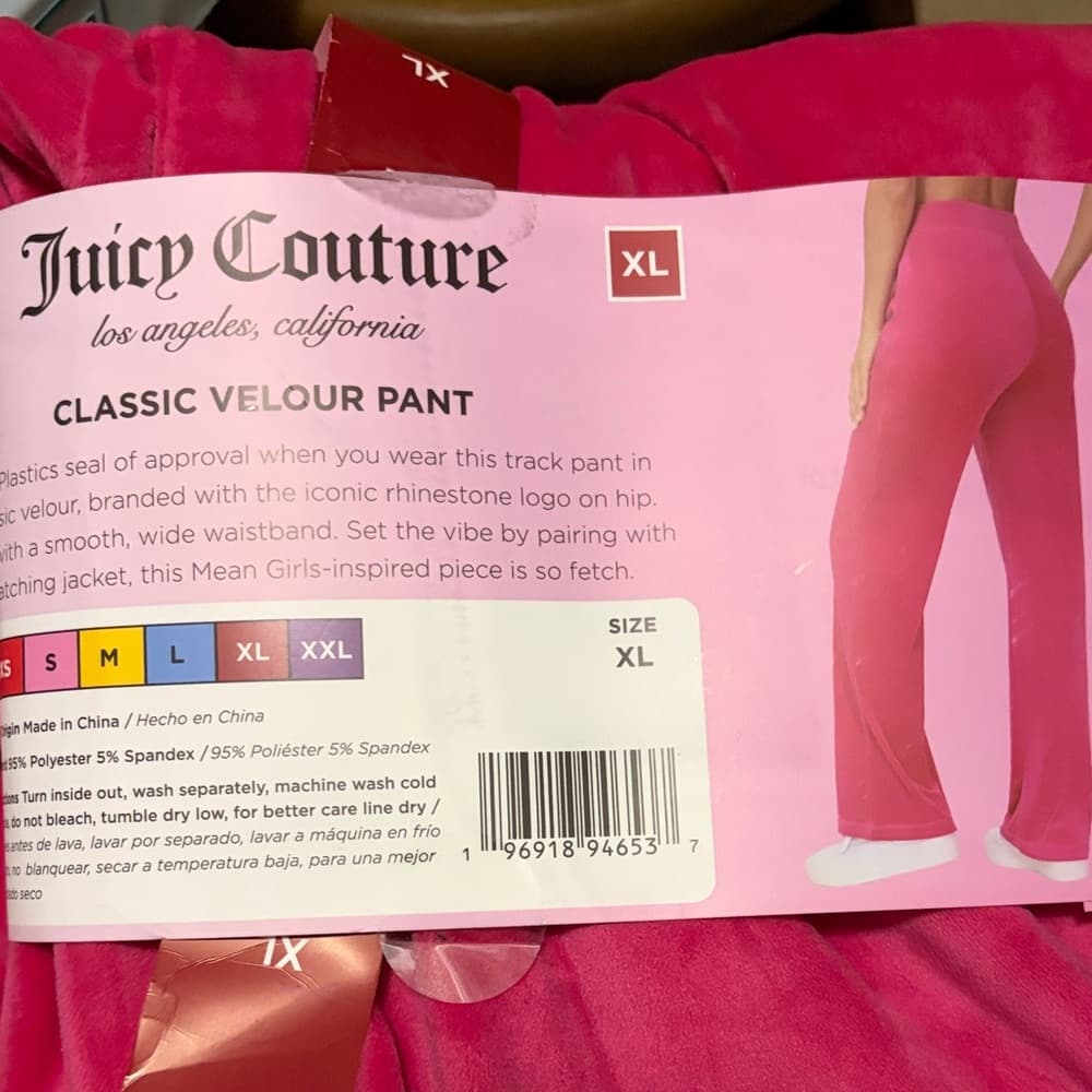 Juicy Couture Fuchsia Velour Pants - Thumbnail 3