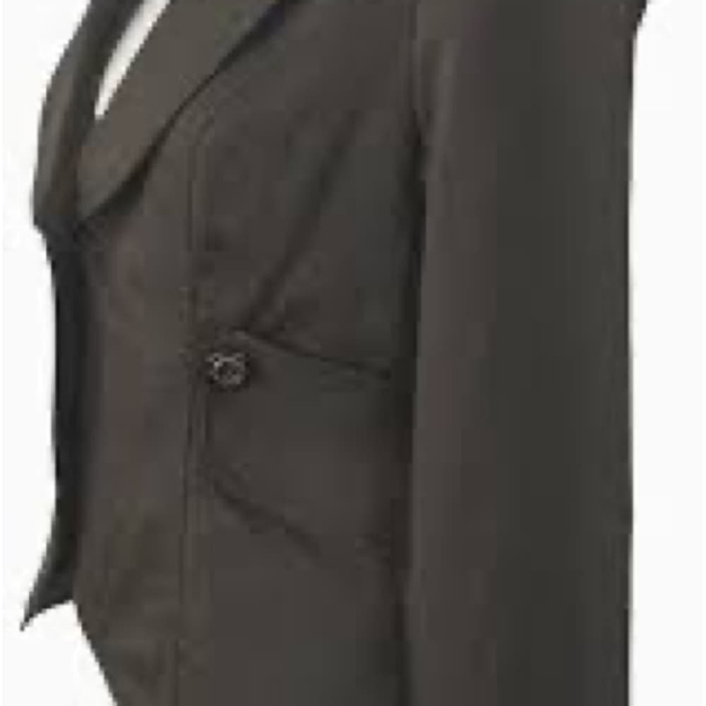 GUC CABI #769 Jacket Work It Blazer Charcoal Gray Peplum - Thumbnail 3