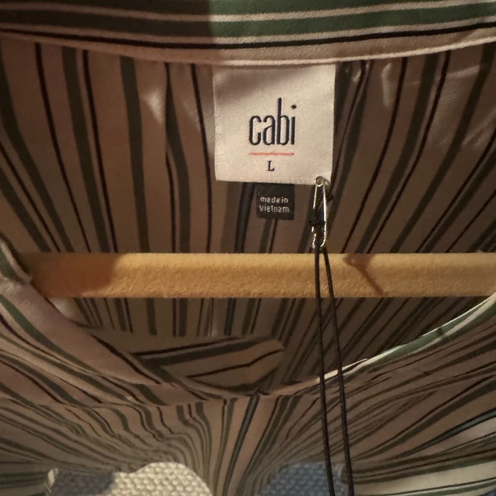 NWT CAbi #5893 Awning Stripe Blouse - Thumbnail 10