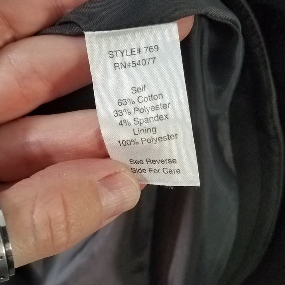 GUC CABI #769 Jacket Work It Blazer Charcoal Gray Peplum - Thumbnail 8