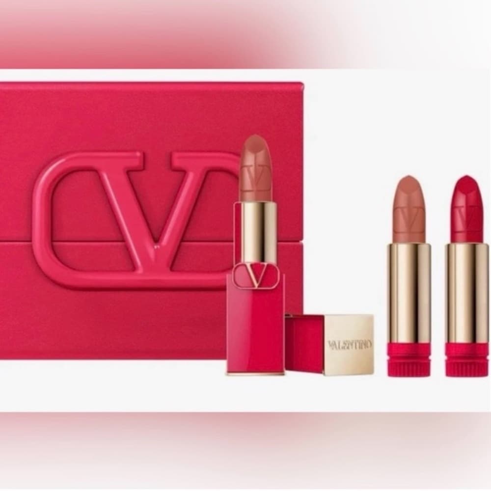 Valentino Rosso Lipstick Set- 1 lipstick & 2 refills!! NIB!!! - Thumbnail 7